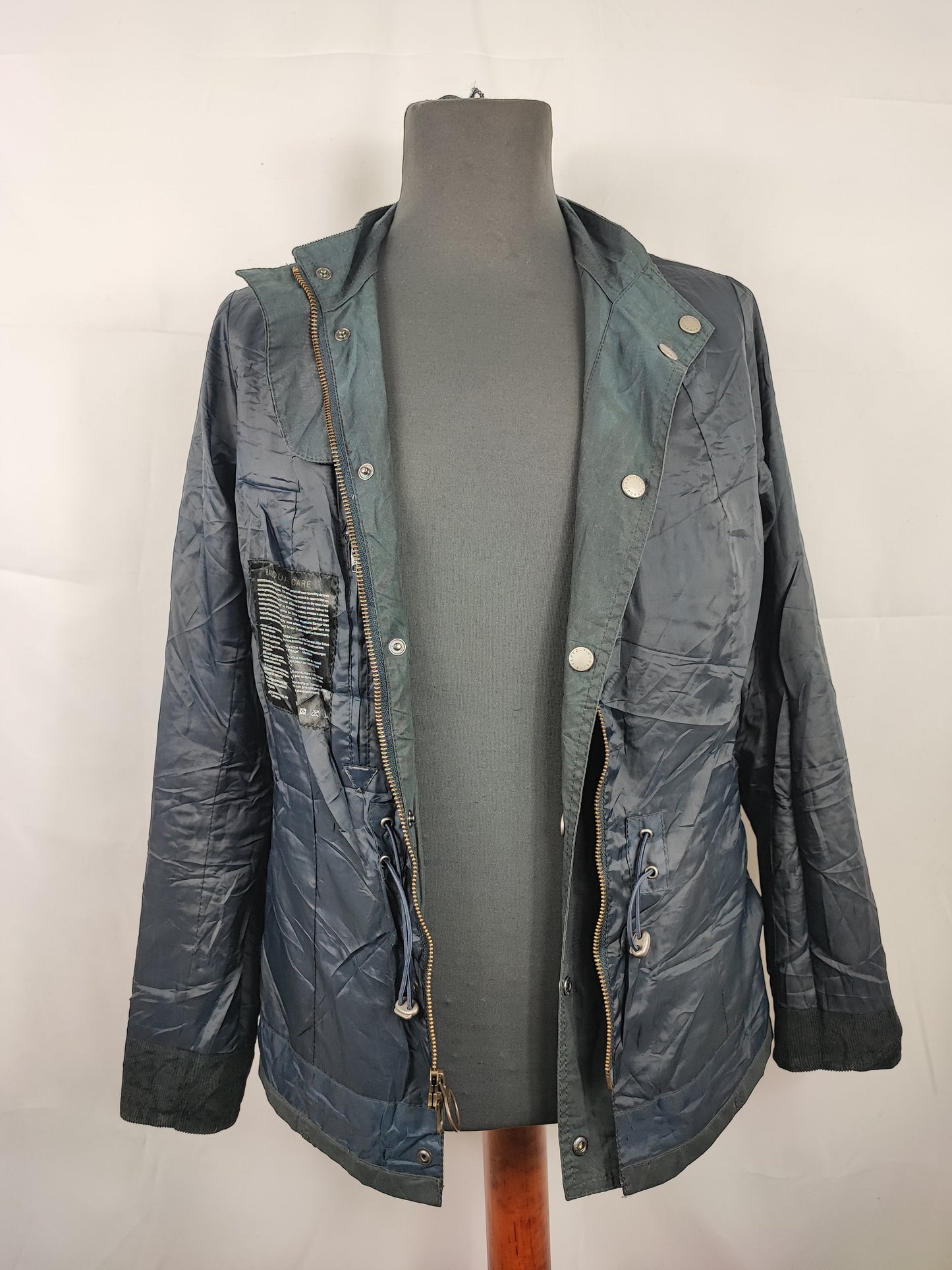 Giacca Barbour International Donna blu Small UK10 -Lady Buxton Navy Jacket size UK10