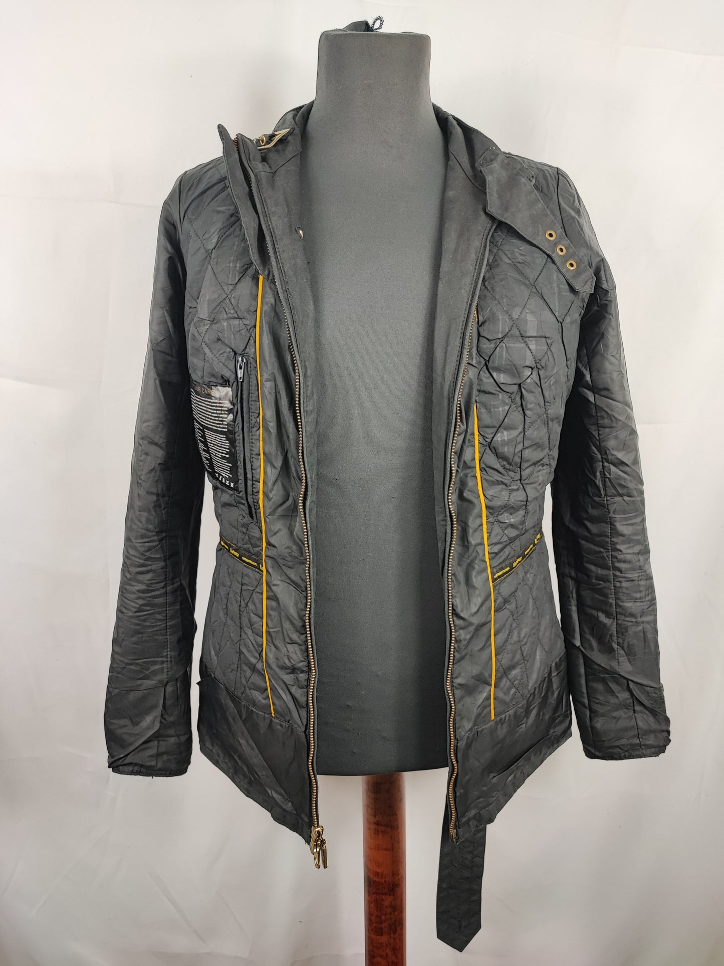 Giacca Barbour nera International cerata da donna Small Uk10 Lady International trail Black uk10