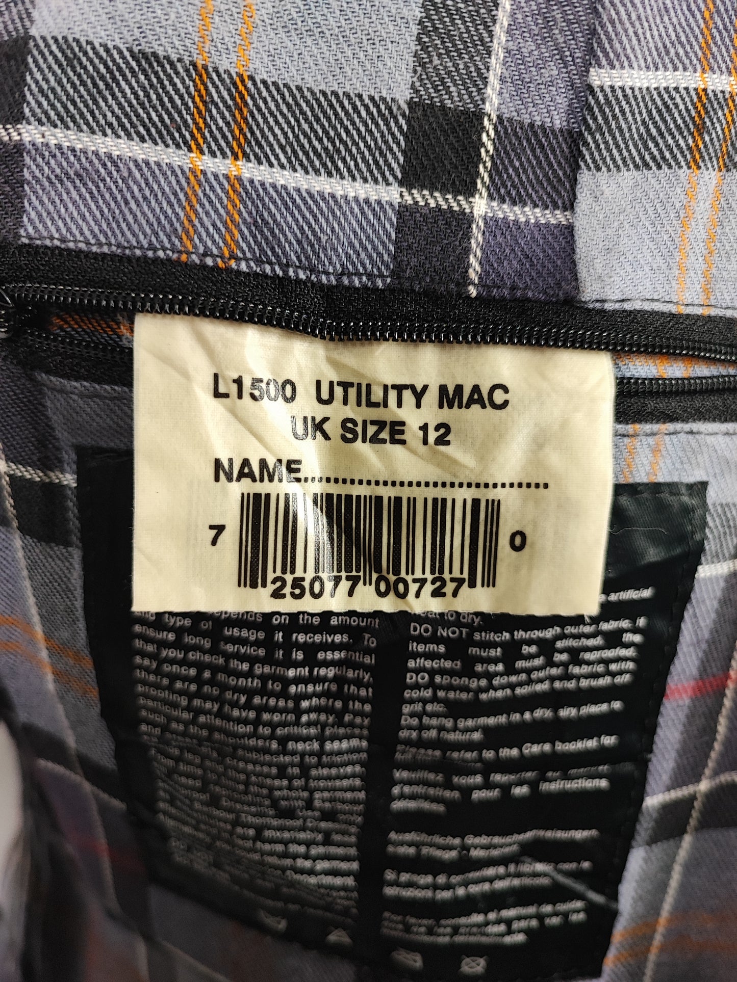Barbour Giacca nera donna Utility Medium 42 Lady black Utility Mac wax Jacket size uk12