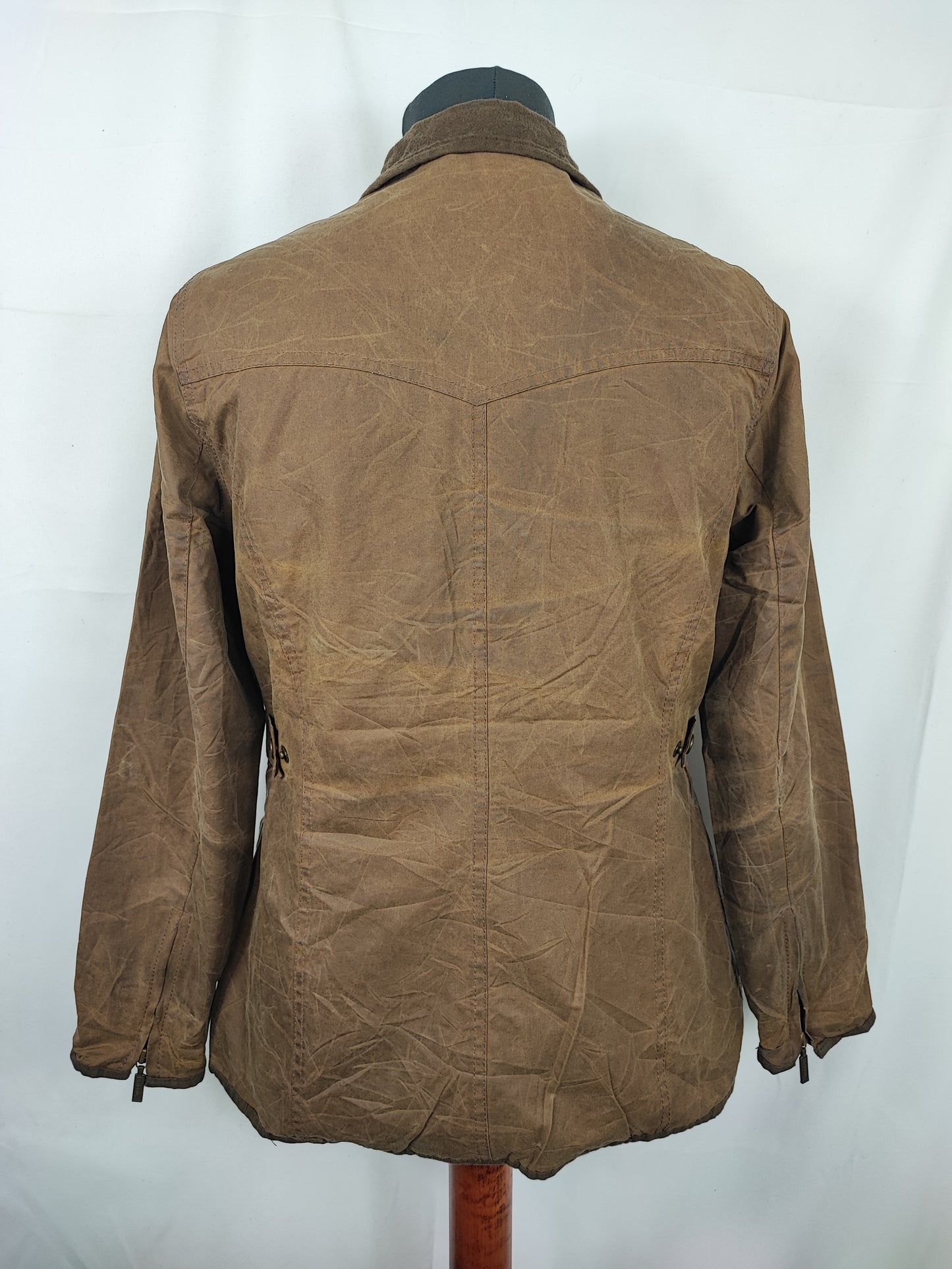 Giacca Barbour corta donna Utility Beige UK10 Small Beige short Lady Utility jacket small size Uk10