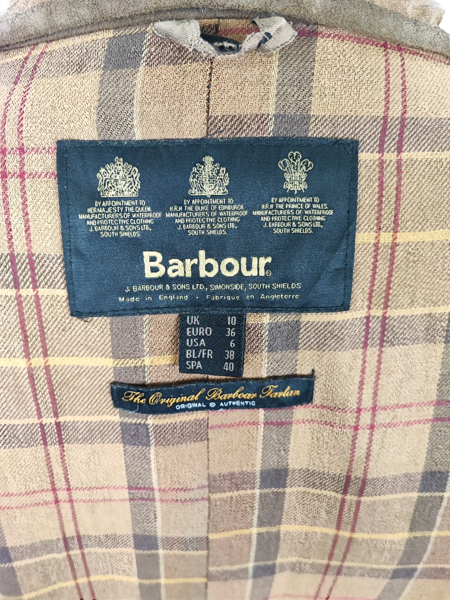 Giacca Barbour corta donna Utility Beige UK10 Small Beige short Lady Utility jacket small size Uk10