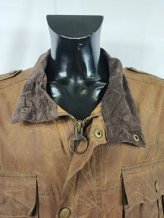 Giacca Barbour Beige Uomo Trooper cerata XXLarge Man Beige Waxed jacket size XXL