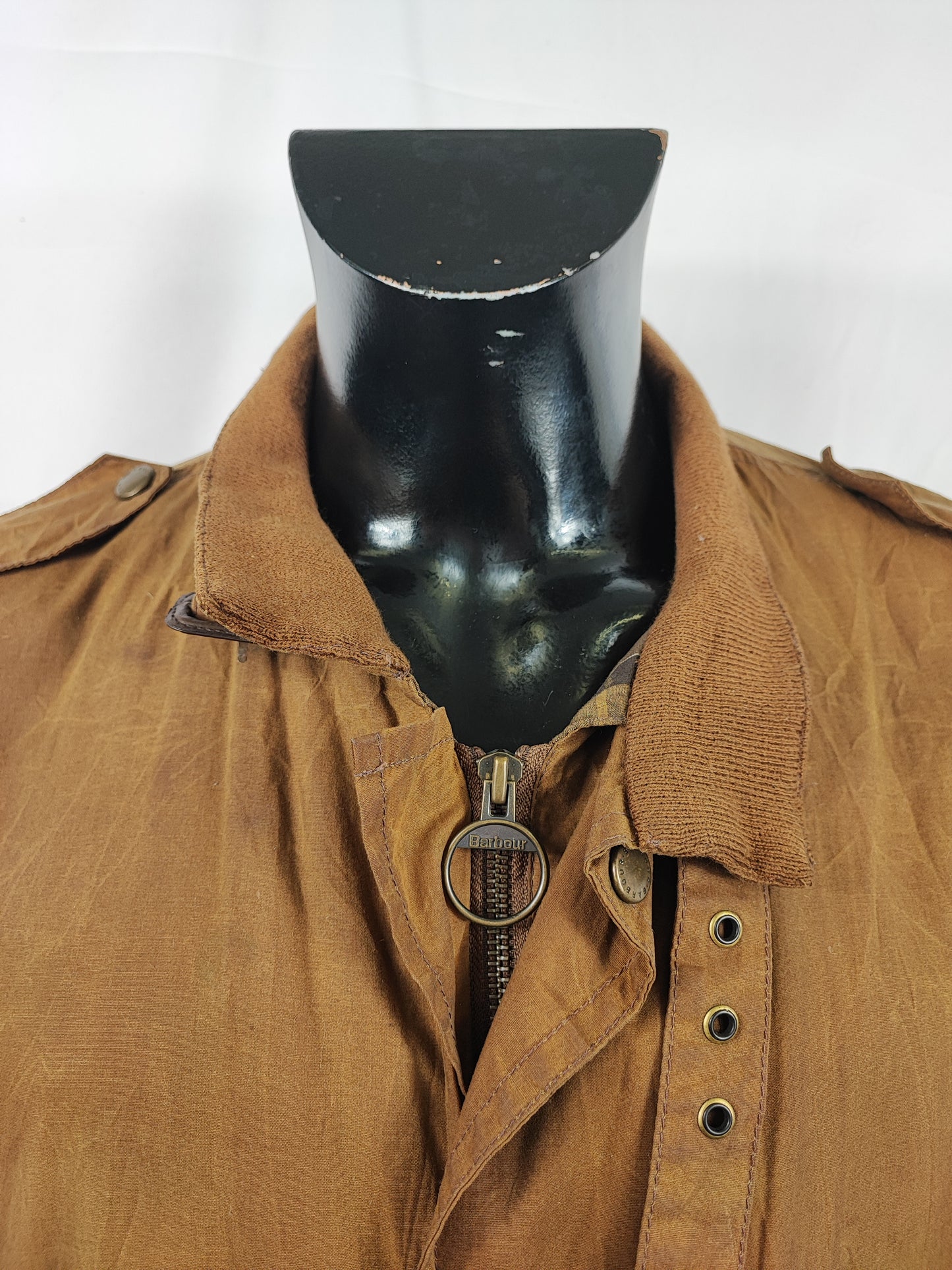 Bomber Barbour cerato leggero Beige Large - Man Sandstone Flyweight Wax flyer Jacket Size L