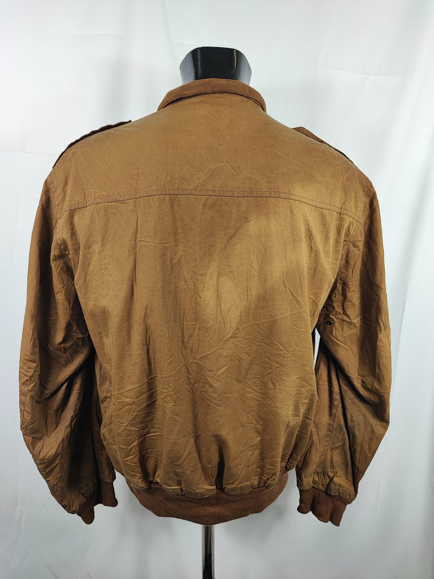 Bomber Barbour cerato leggero Beige Large - Man Sandstone Flyweight Wax flyer Jacket Size L