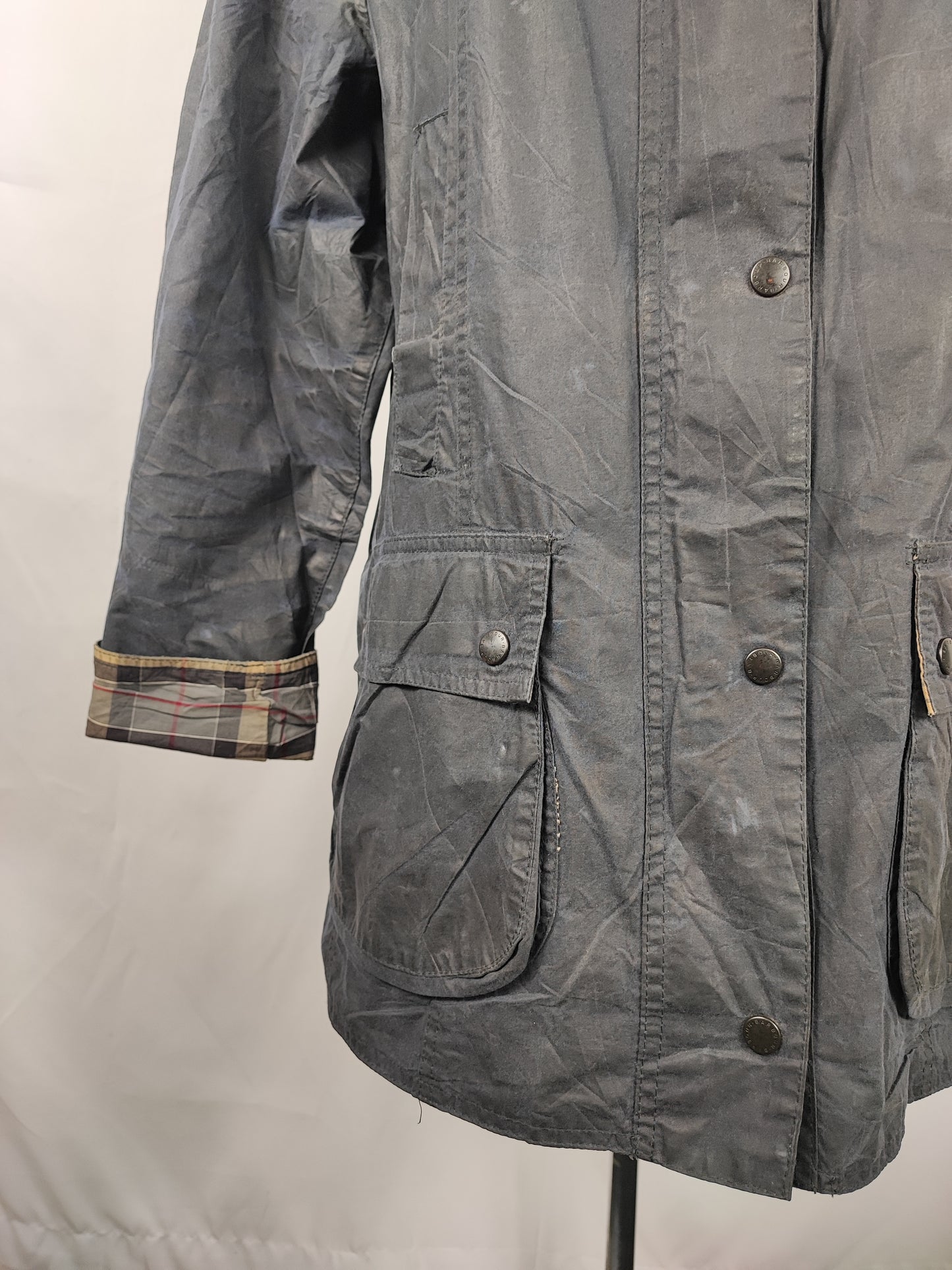 Giacca Barbour Blu Lightweight Beadnell Uk16 tg.44/46 - Navy Lightweight Beadnell jacket size 16