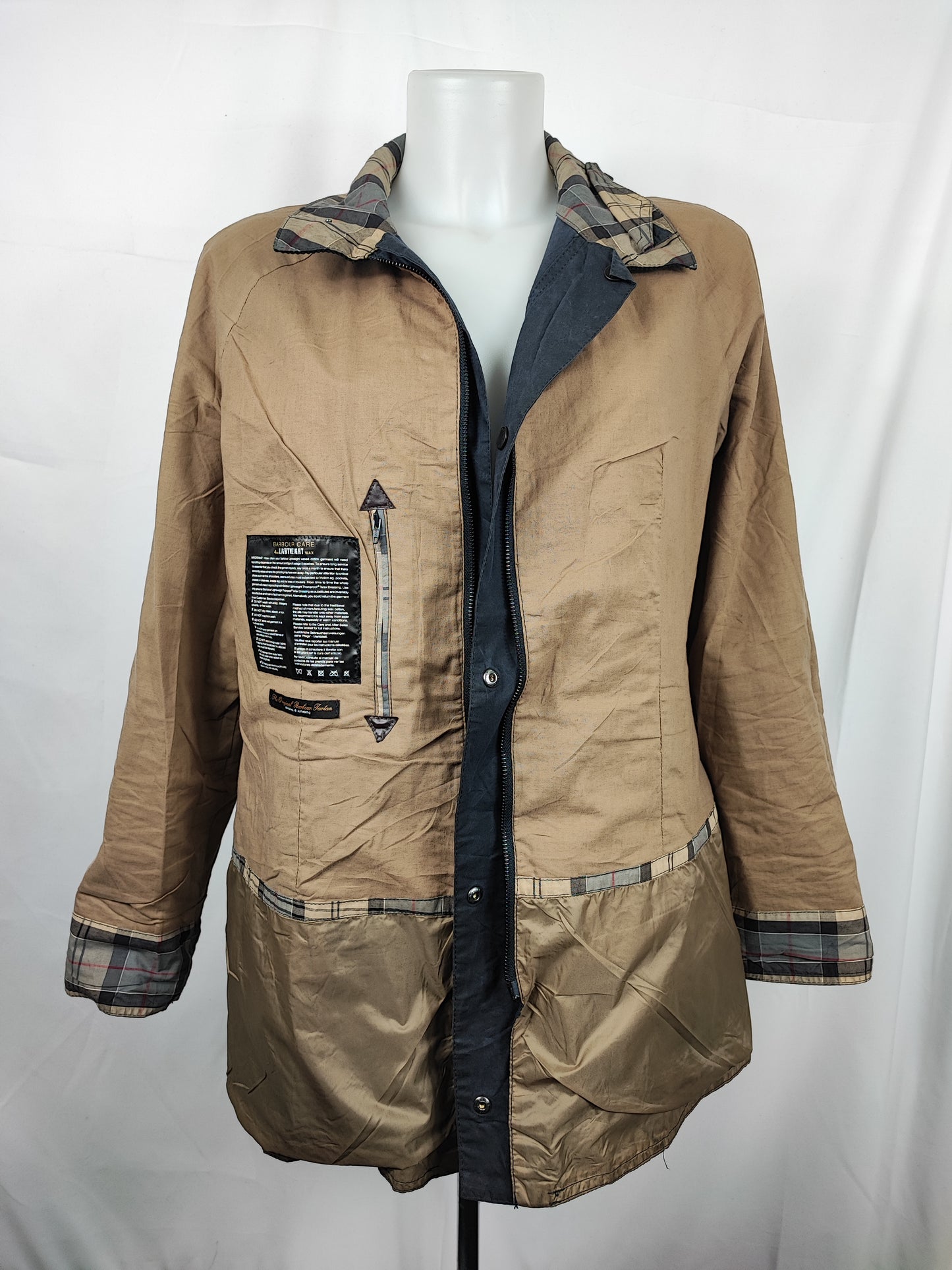 Giacca Barbour Blu Lightweight Beadnell Uk16 tg.44/46 - Navy Lightweight Beadnell jacket size 16