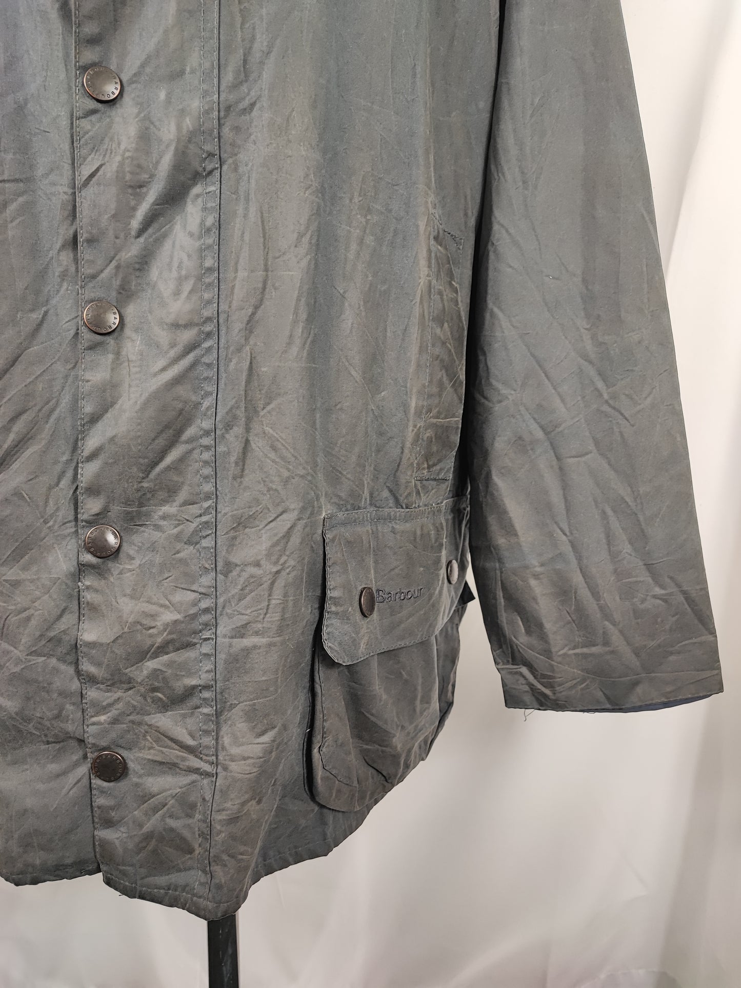Barbour Giacca Beaufort blu C52/132 cm Navy Vintage Wax Beaufort jacket Size XXXL