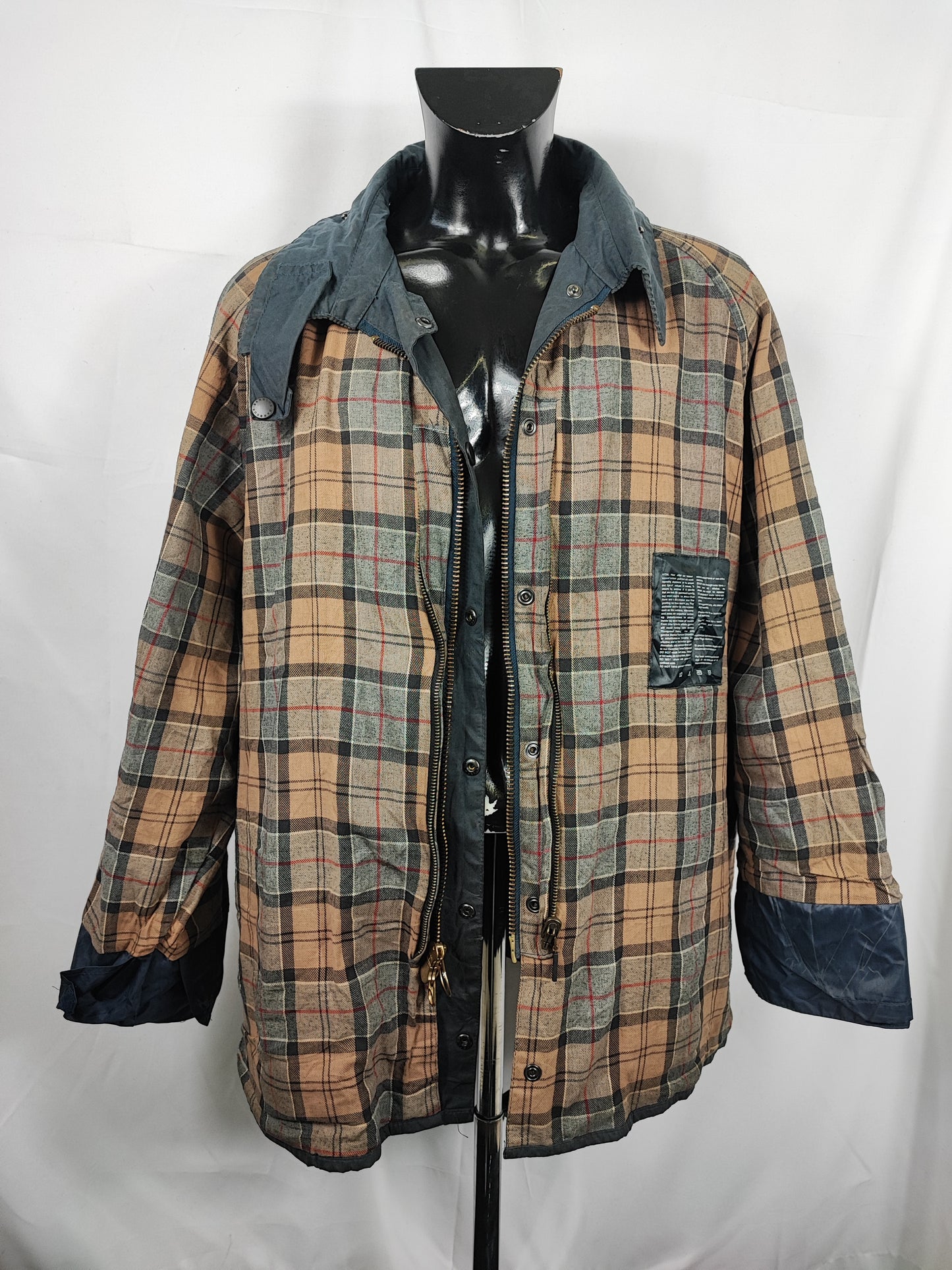 Barbour Giacca Beaufort blu C52/132 cm Navy Vintage Wax Beaufort jacket Size XXXL