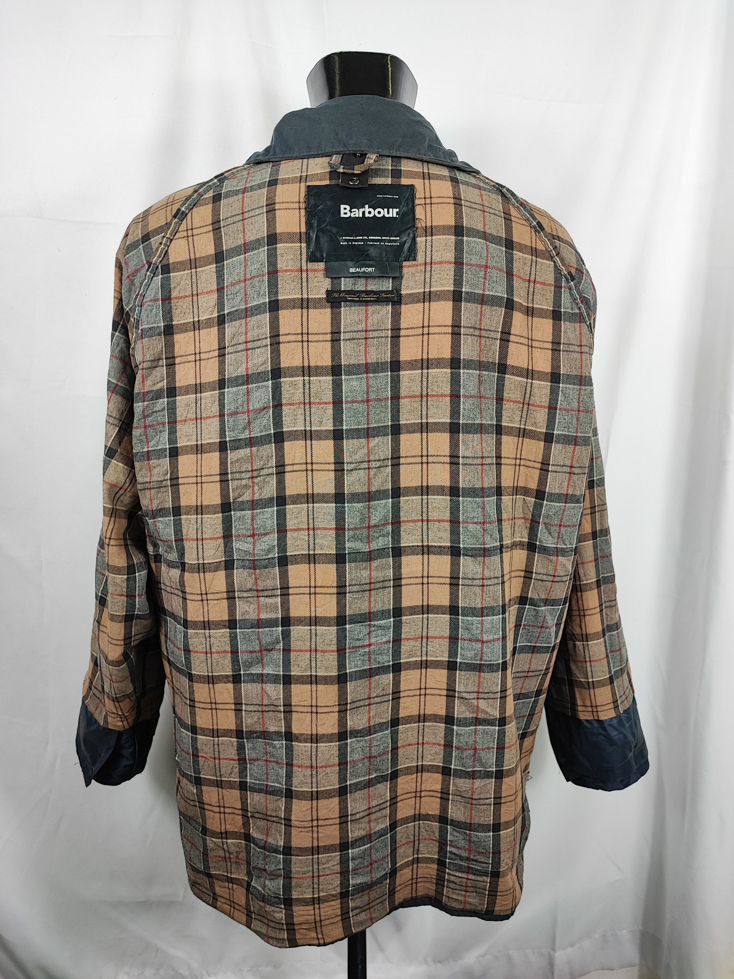 Barbour Giacca Beaufort blu C52/132 cm Navy Vintage Wax Beaufort jacket Size XXXL