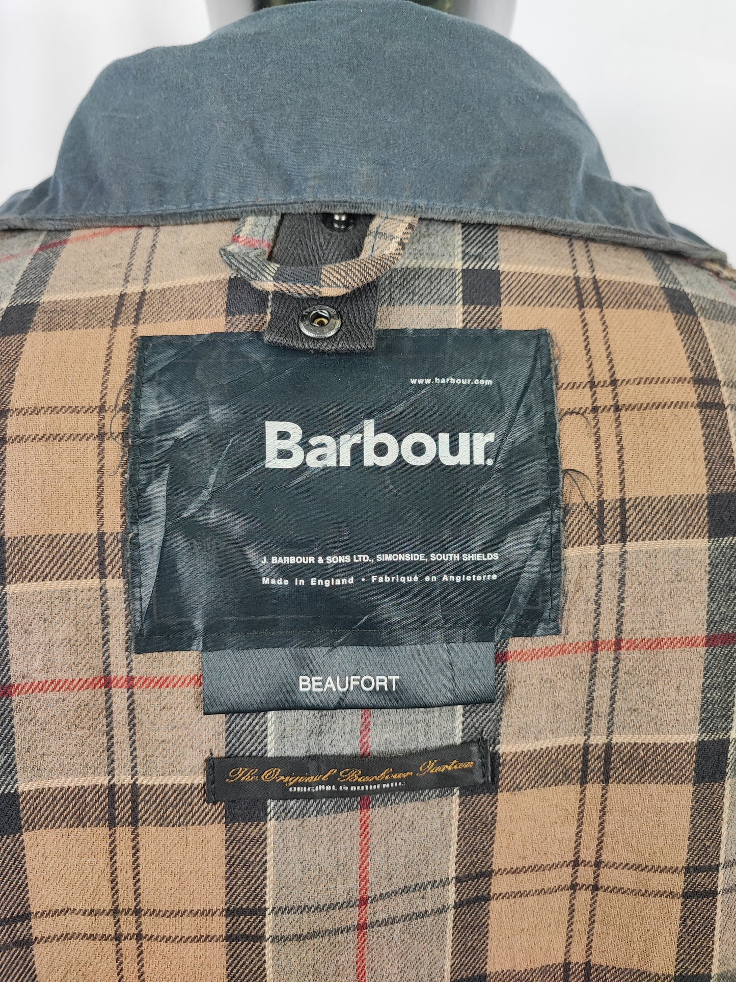 Barbour Giacca Beaufort blu C52/132 cm Navy Vintage Wax Beaufort jacket Size XXXL