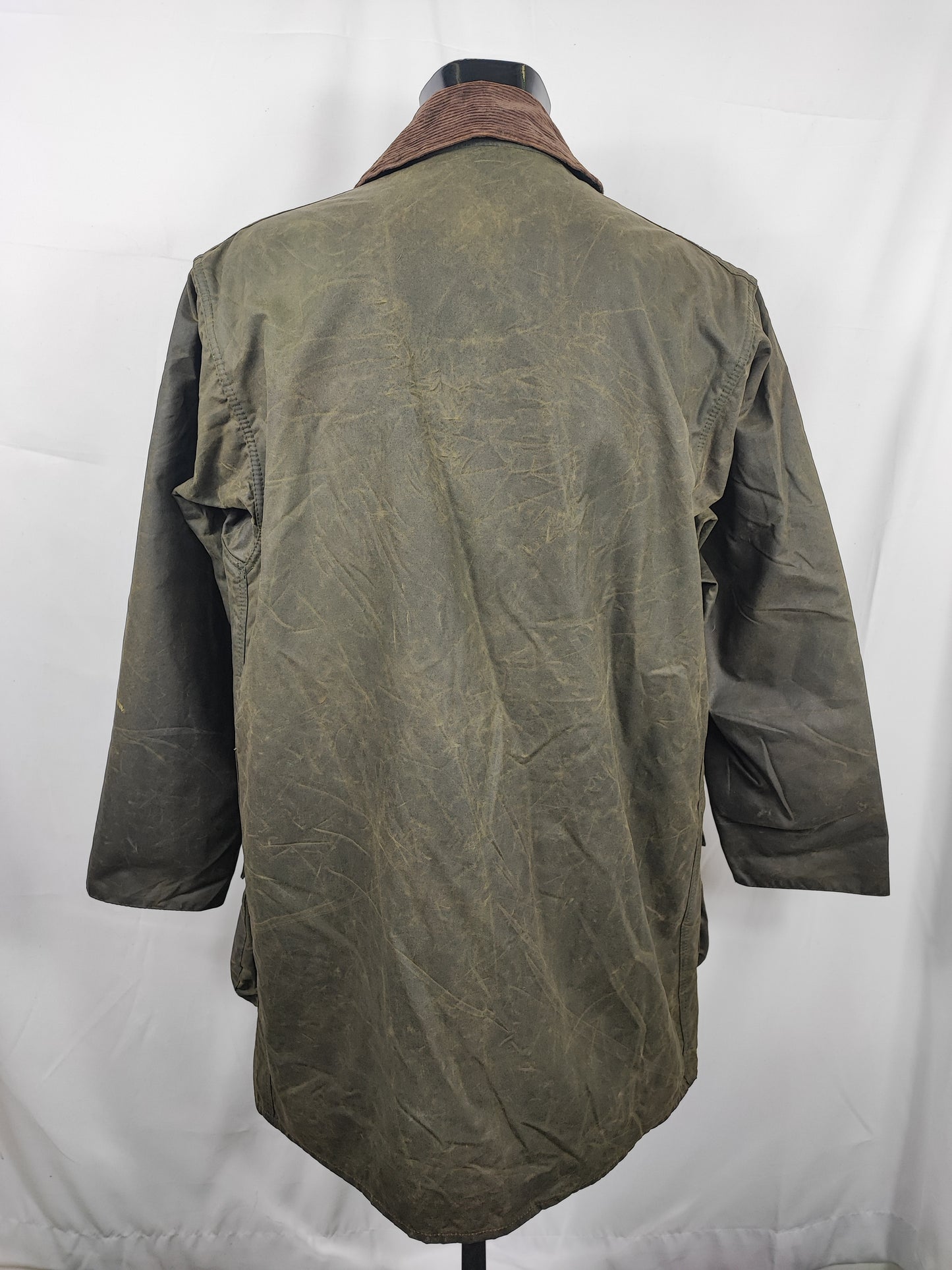 Giacca Barbour Vintage Northumbria C40/102cm-Green Waxed Northumbria Jacket Size Medium/Large