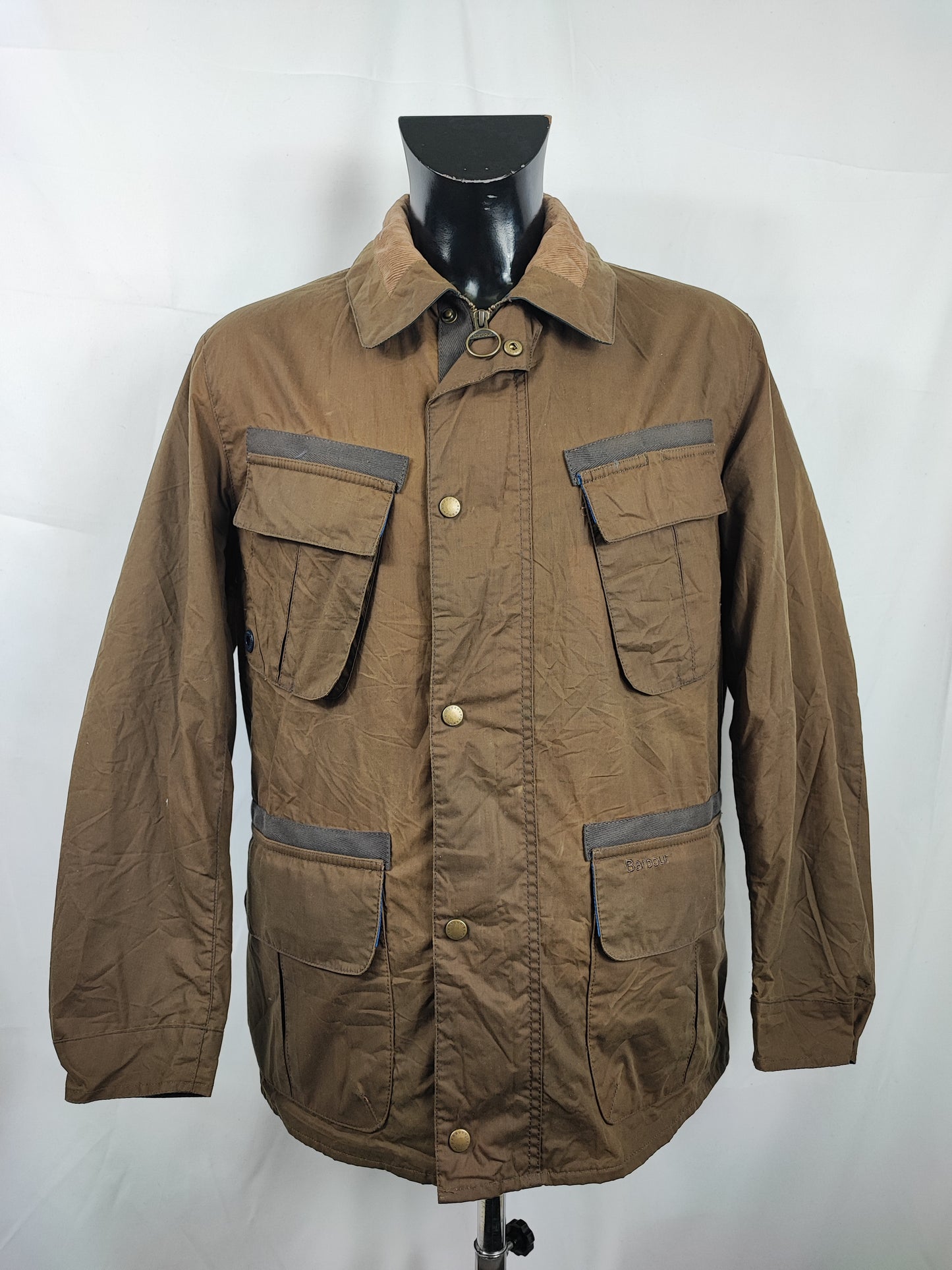 Giacca da uomo Oliva Benkirk cerato taglia L- Man Olive wax Benkirk jacket size Large