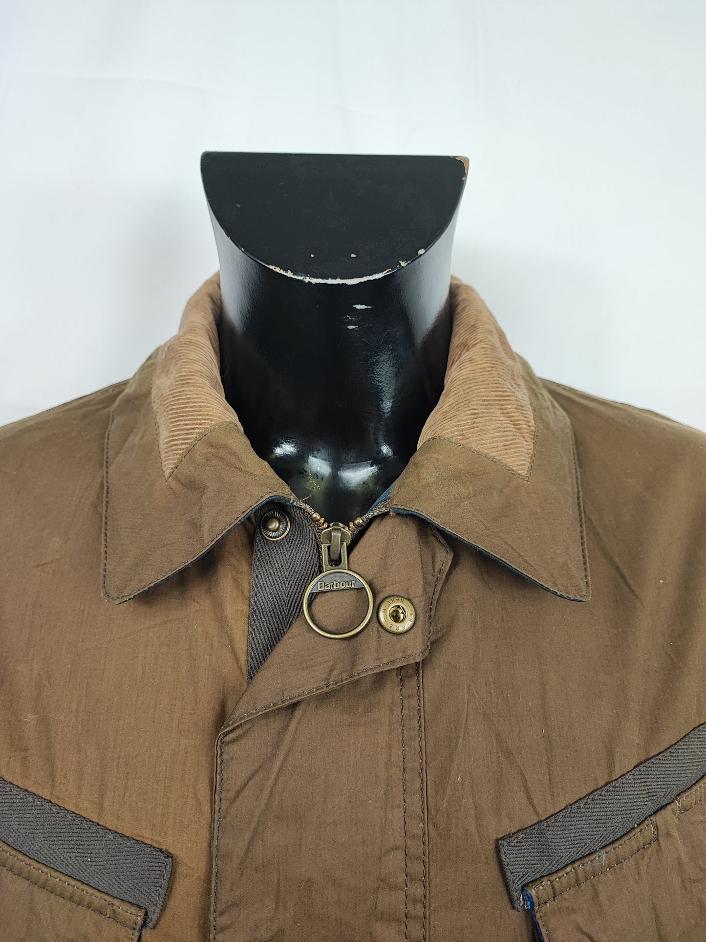 Giacca da uomo Oliva Benkirk cerato taglia L- Man Olive wax Benkirk jacket size Large