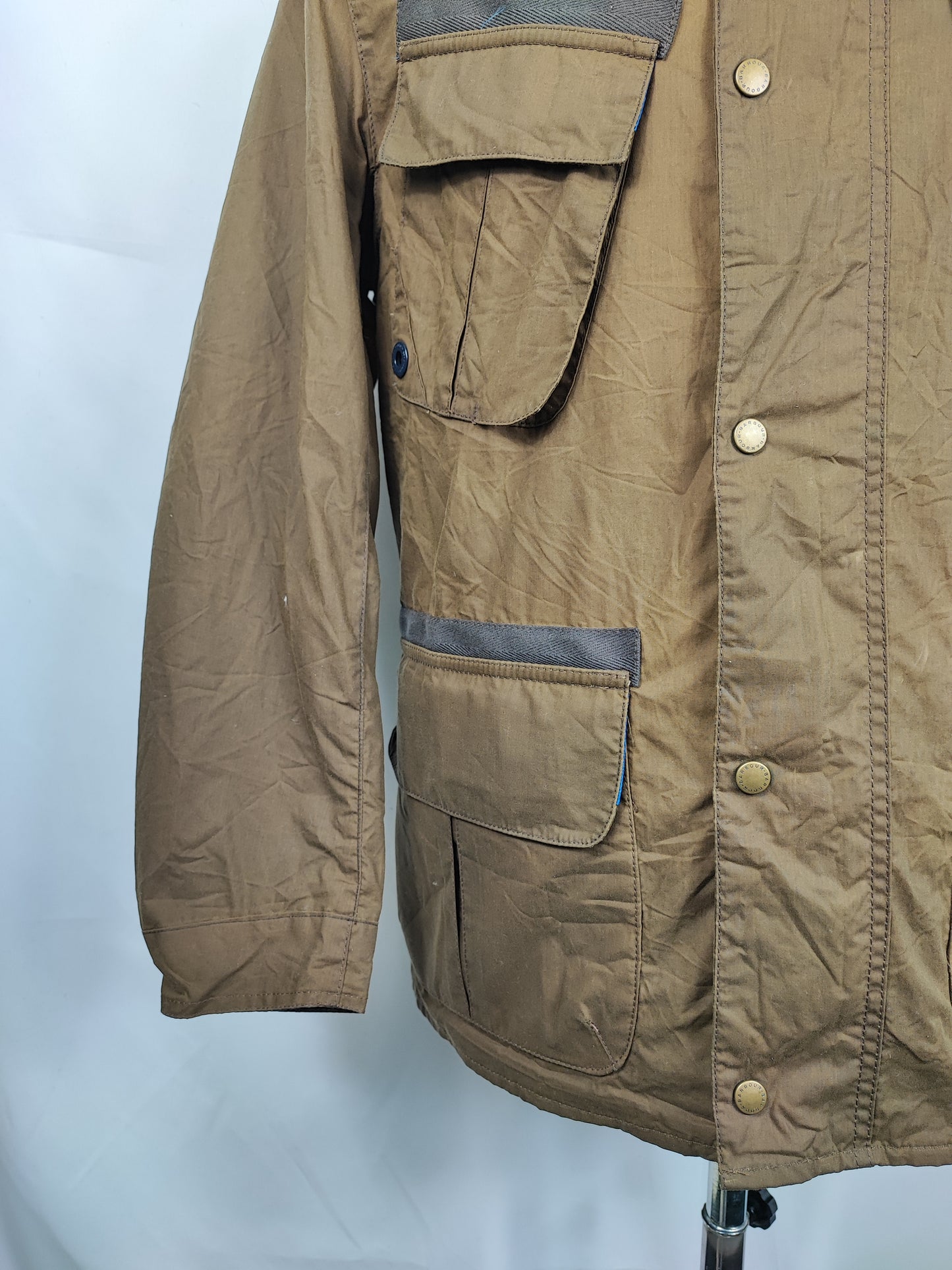 Giacca da uomo Oliva Benkirk cerato taglia L- Man Olive wax Benkirk jacket size Large