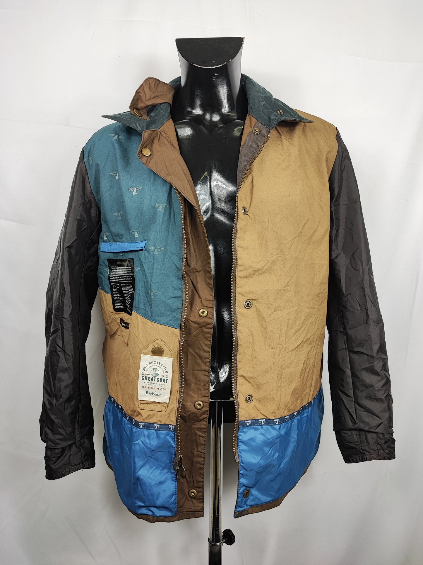 Giacca da uomo Oliva Benkirk cerato taglia L- Man Olive wax Benkirk jacket size Large