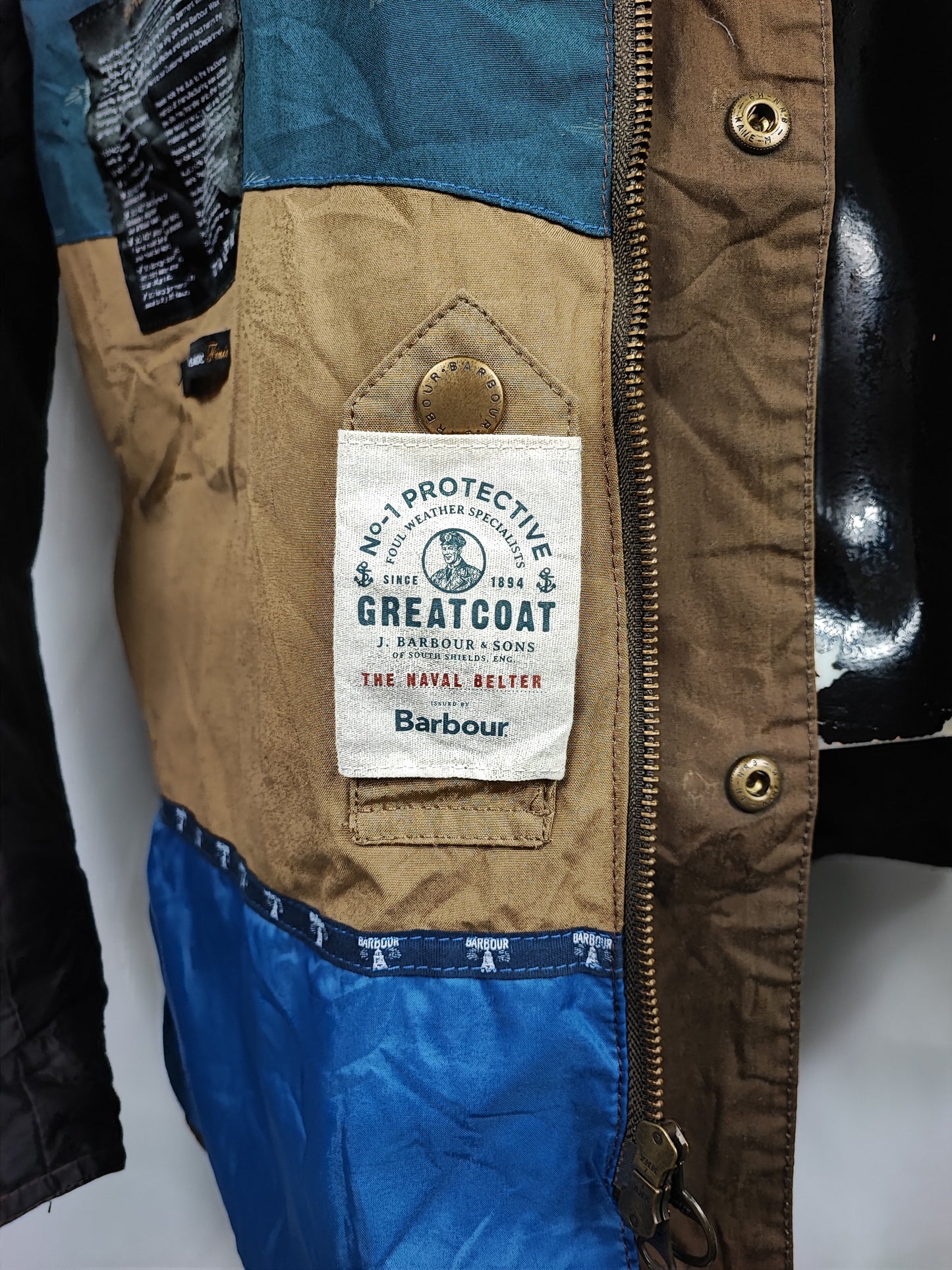 Giacca da uomo Oliva Benkirk cerato taglia L- Man Olive wax Benkirk jacket size Large