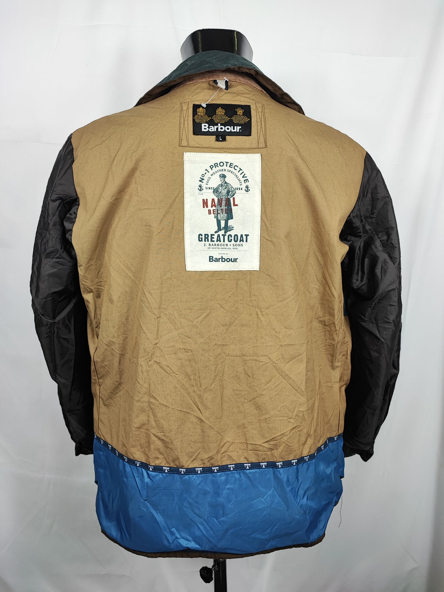 Giacca da uomo Oliva Benkirk cerato taglia L- Man Olive wax Benkirk jacket size Large