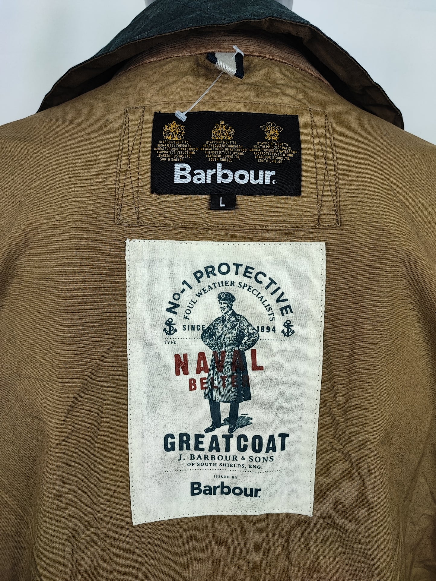 Giacca da uomo Oliva Benkirk cerato taglia L- Man Olive wax Benkirk jacket size Large