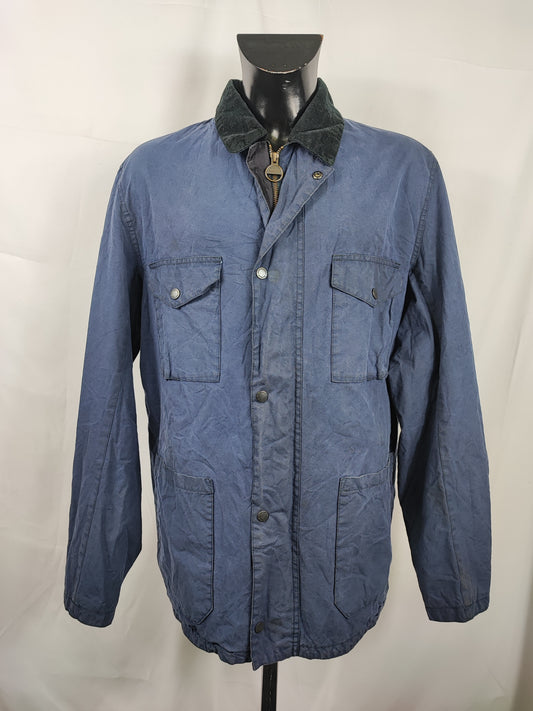 Giacca Barbour International Steve Mc Queen da uomo blu Large Lawtell - Man Blue Wax Lawtell jacket size L