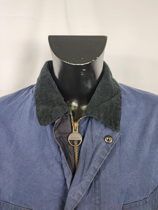 Giacca Barbour International Steve Mc Queen da uomo blu Large Lawtell - Man Blue Wax Lawtell jacket size L