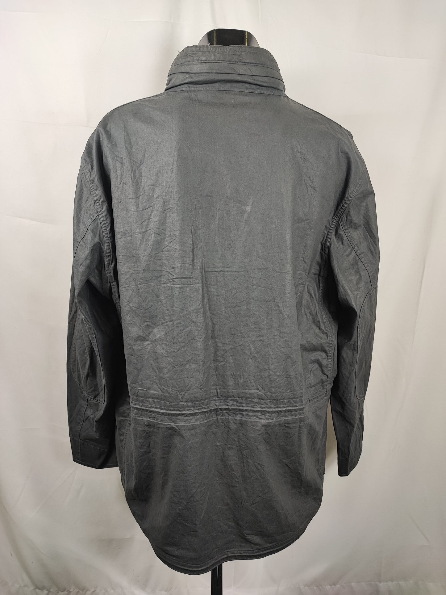Giacca Barbour blu da uomo leggera XXL Man Cotton Linen Sapper Jacket size XXL