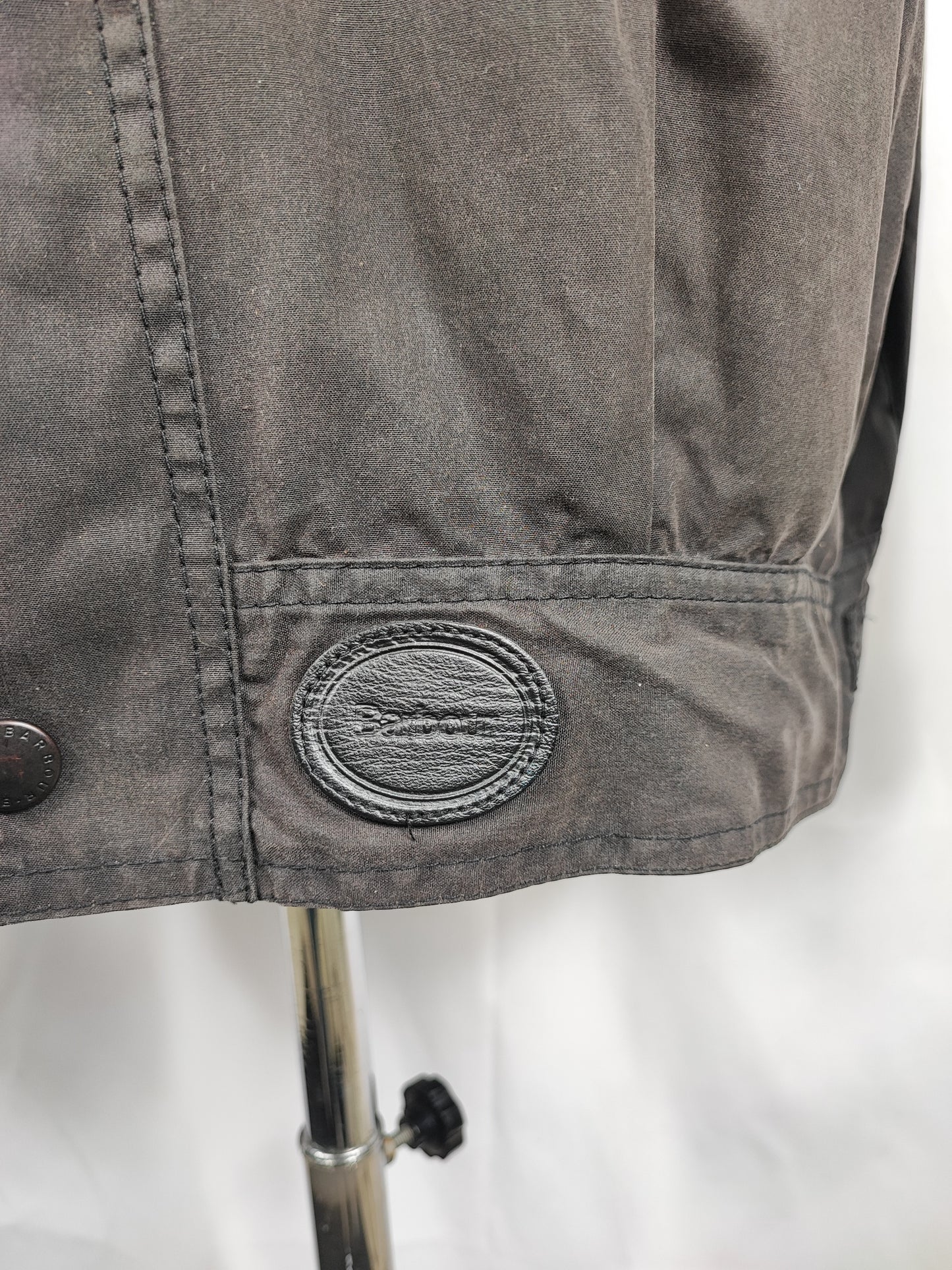 Giacca Barbour Vintage nera corta XXL - Man Black Vintage Wax Cotton Blouson XXL