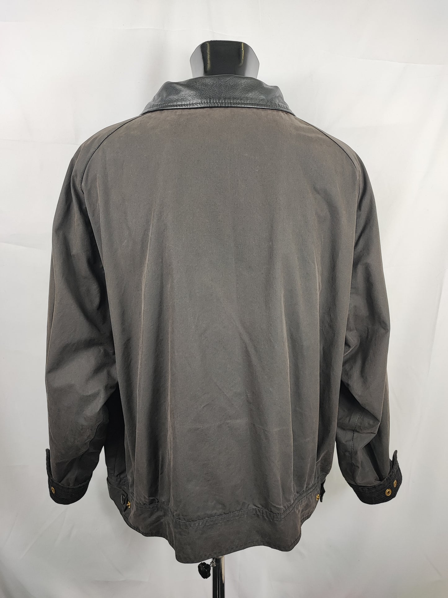 Giacca Barbour Vintage nera corta XXL - Man Black Vintage Wax Cotton Blouson XXL
