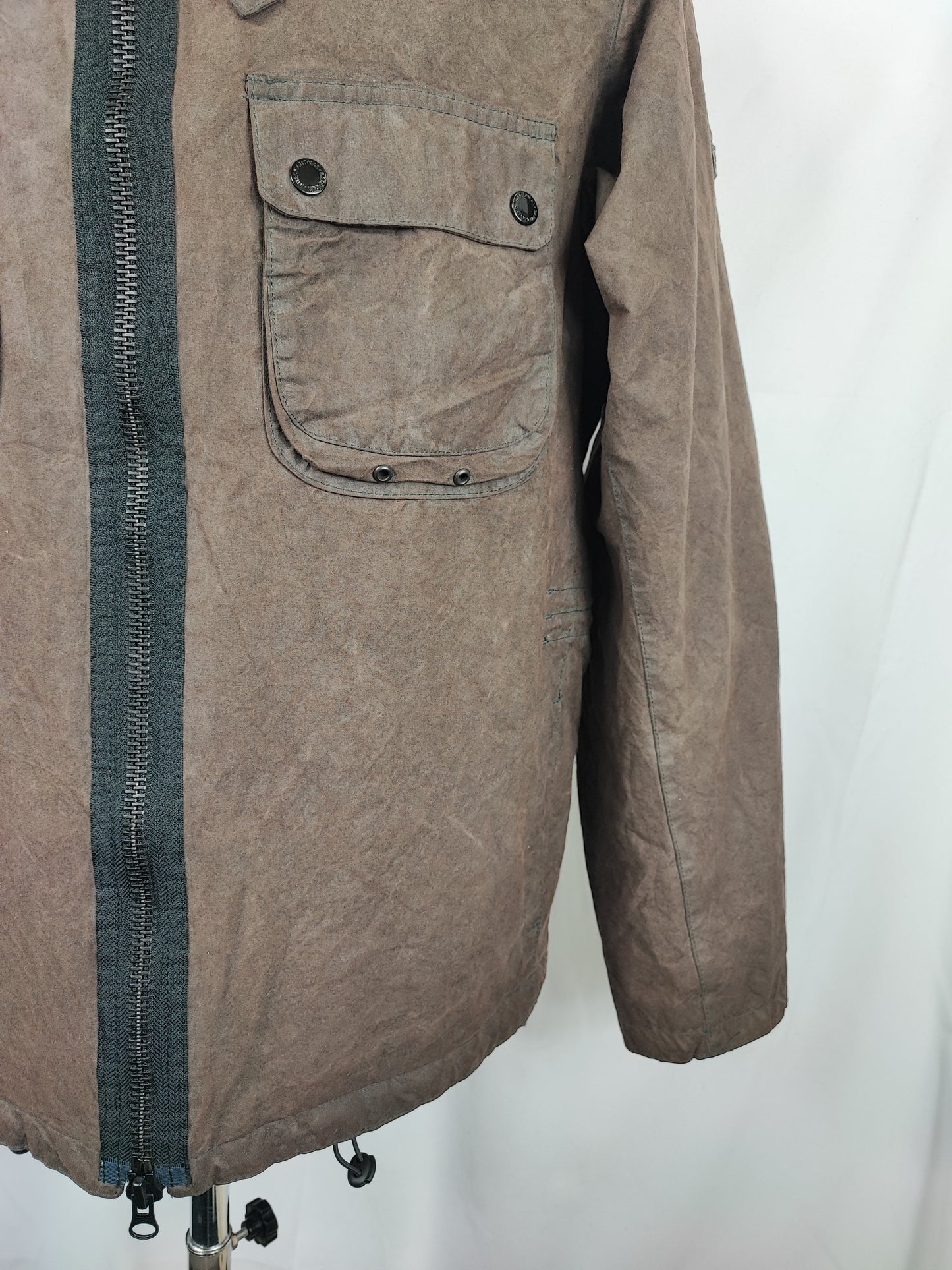 Giacca Barbour International Tennant grigio Large- Man Grey International Tennant Jacket Size L