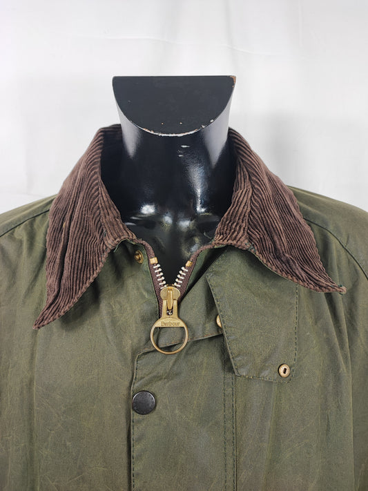 Barbour Giacca Beaufort verde C52/132 cm Man Green Wax Beaufort jacket Size XXXL