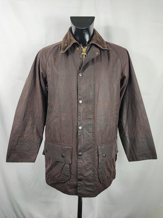 Barbour Giacca Beaufort Marrone C38/97 cm -Brown waxed Beaufort Jacket Size Medium