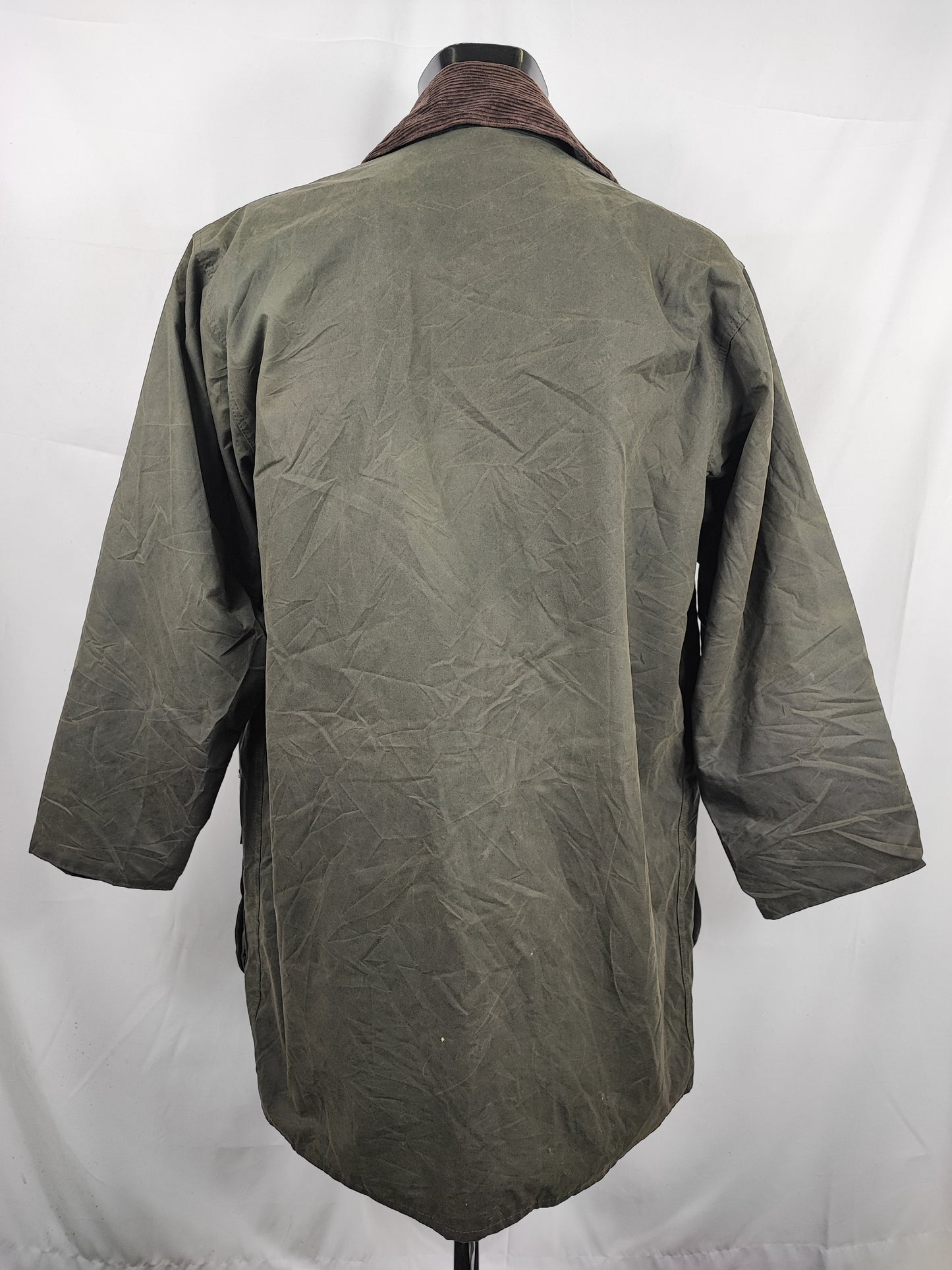 Giacca Barbour Border verde Vintage Cerata C40/102 cm - Green wax border coat C40 size Medium