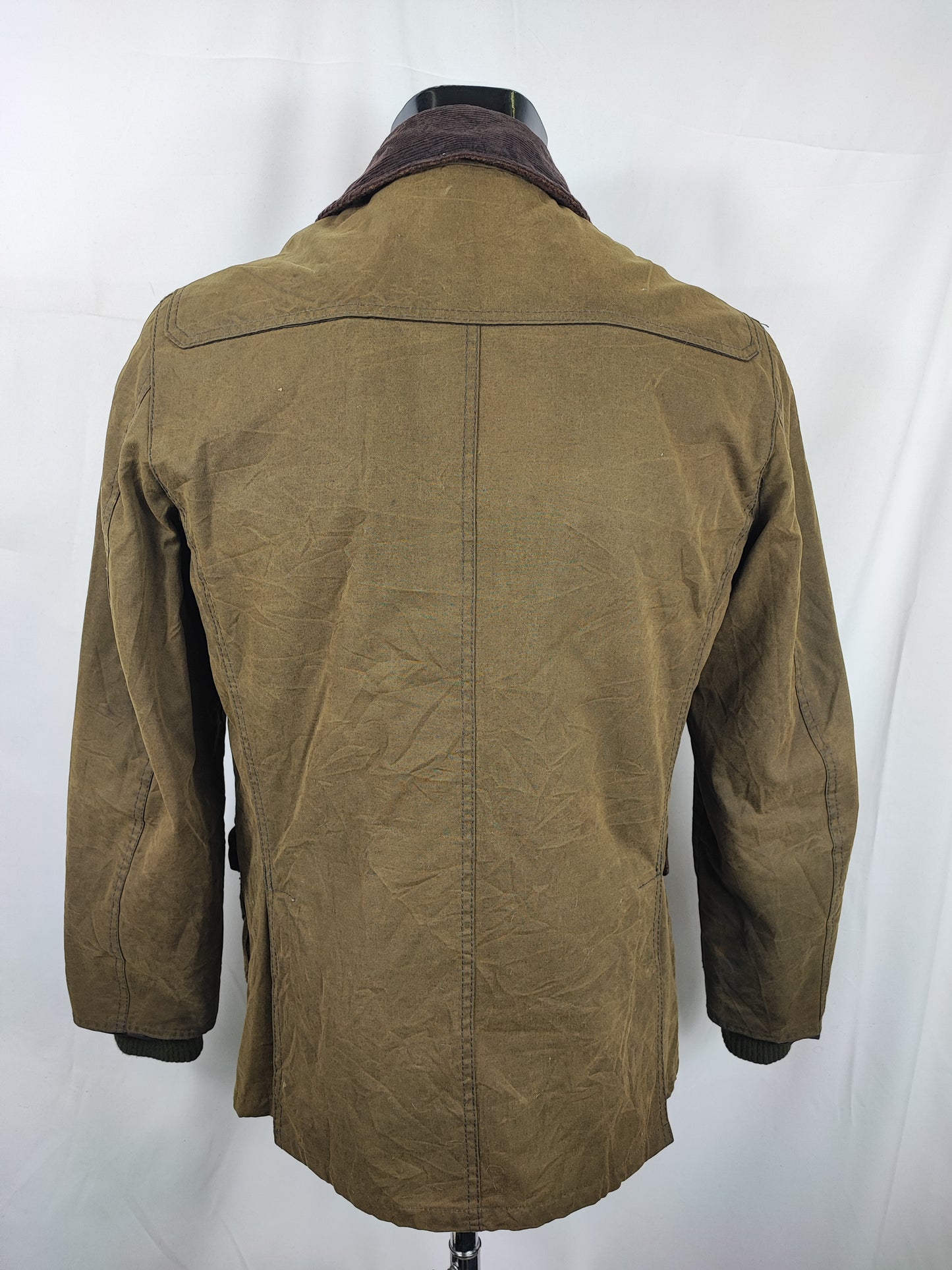 Giacca Barbour Uomo verde cerato Cullen Medium- Green waxed cotton Jacket Size Medium