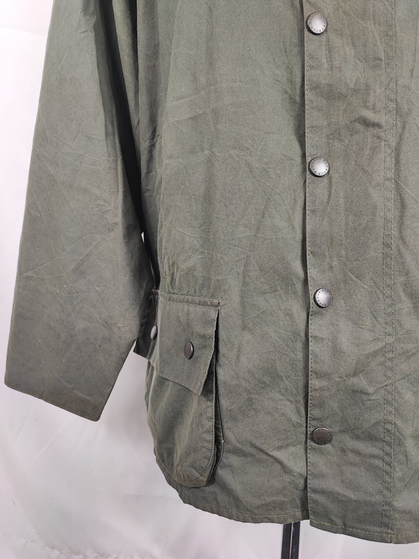 Barbour Giacca Beaufort verde C52/132 cm Man Green Wax Beaufort jacket Size XXXL