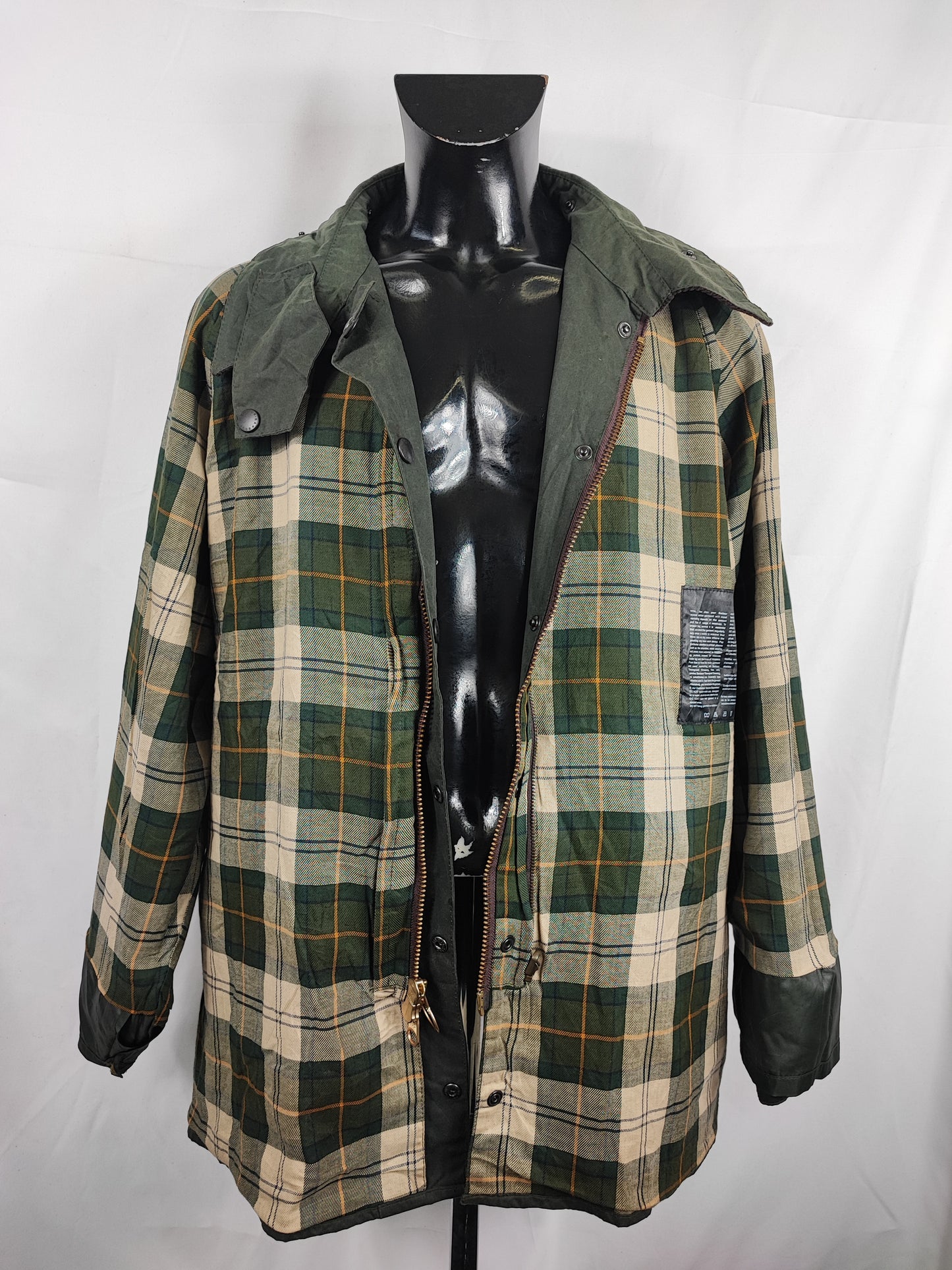 Barbour Giacca Beaufort verde C52/132 cm Man Green Wax Beaufort jacket Size XXXL