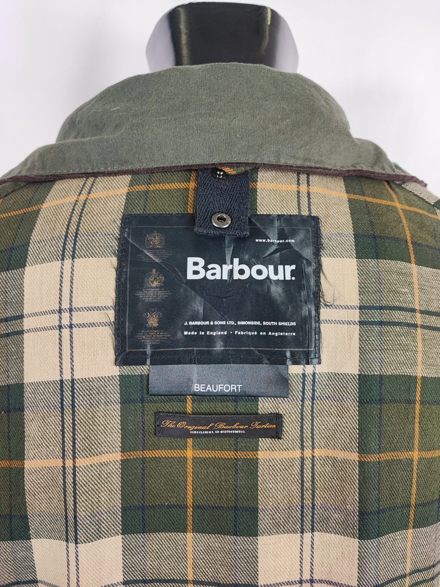Barbour Giacca Beaufort verde C52/132 cm Man Green Wax Beaufort jacket Size XXXL