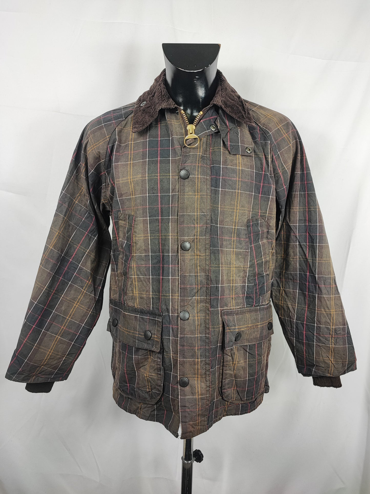 RARO Barbour Tartan Bedale C38/97 cm Man Wax Tartan Bedale Jacket Medium
