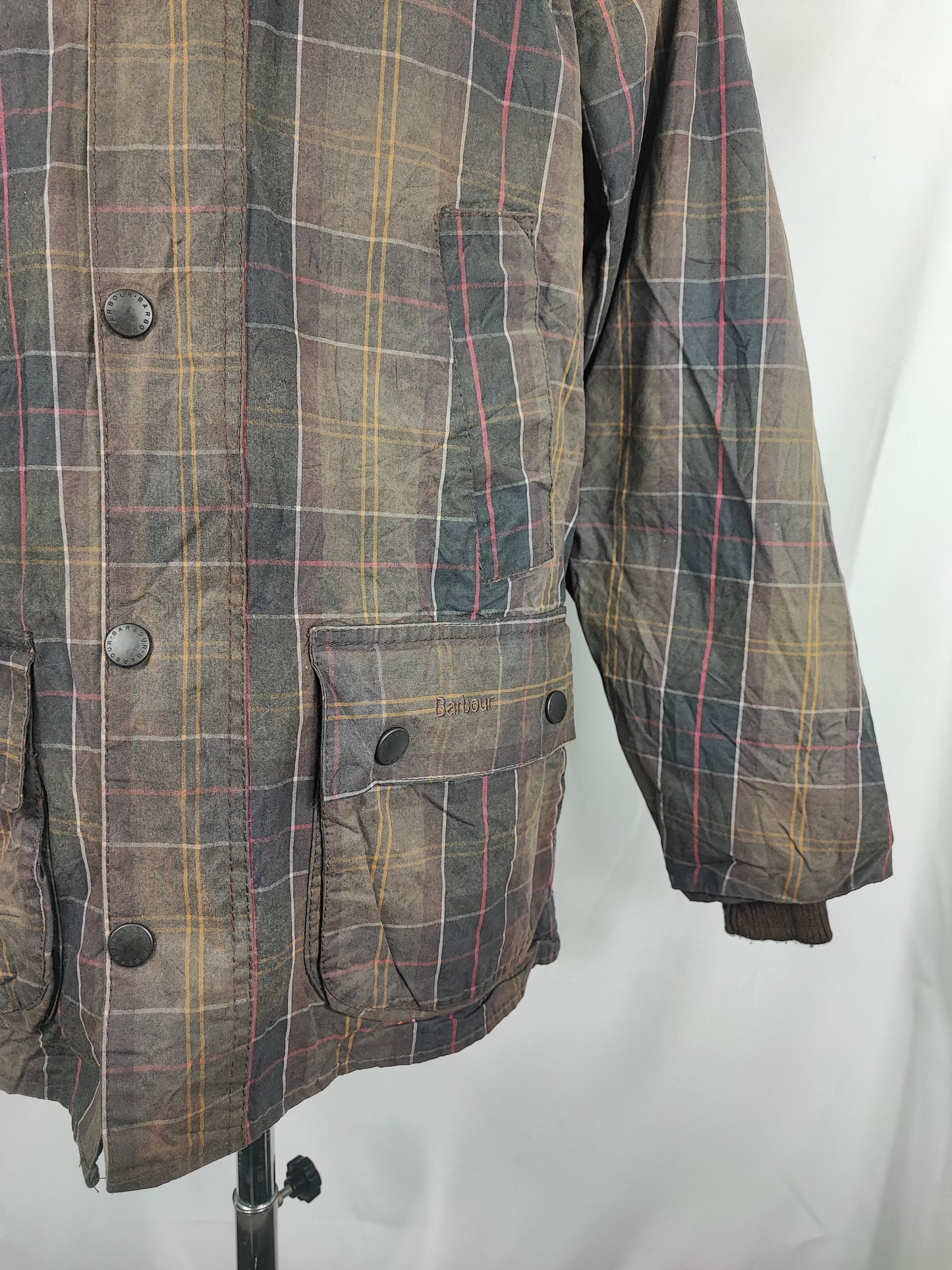 RARO Barbour Tartan Bedale C38/97 cm Man Wax Tartan Bedale Jacket Medium