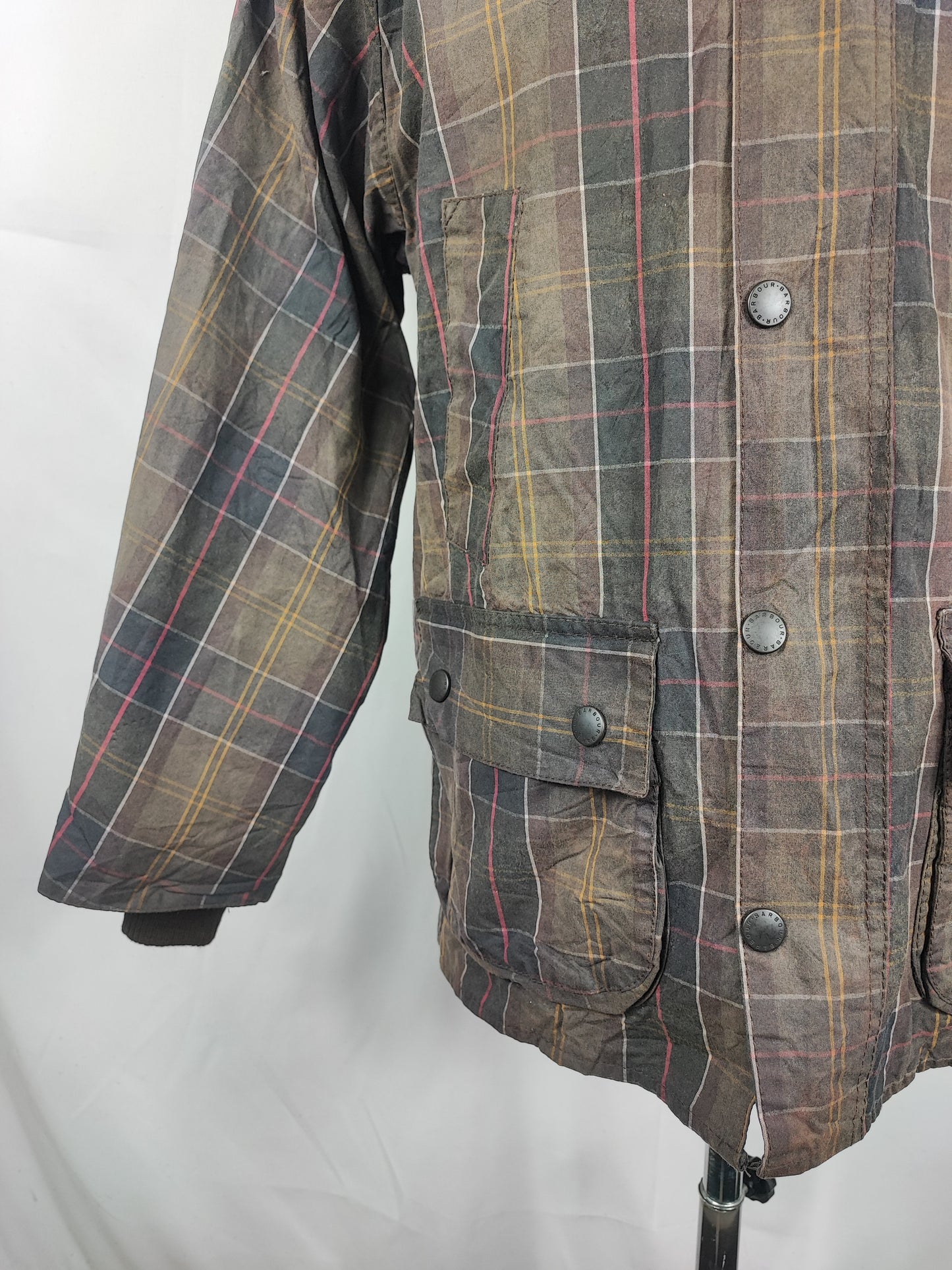 RARO Barbour Tartan Bedale C38/97 cm Man Wax Tartan Bedale Jacket Medium