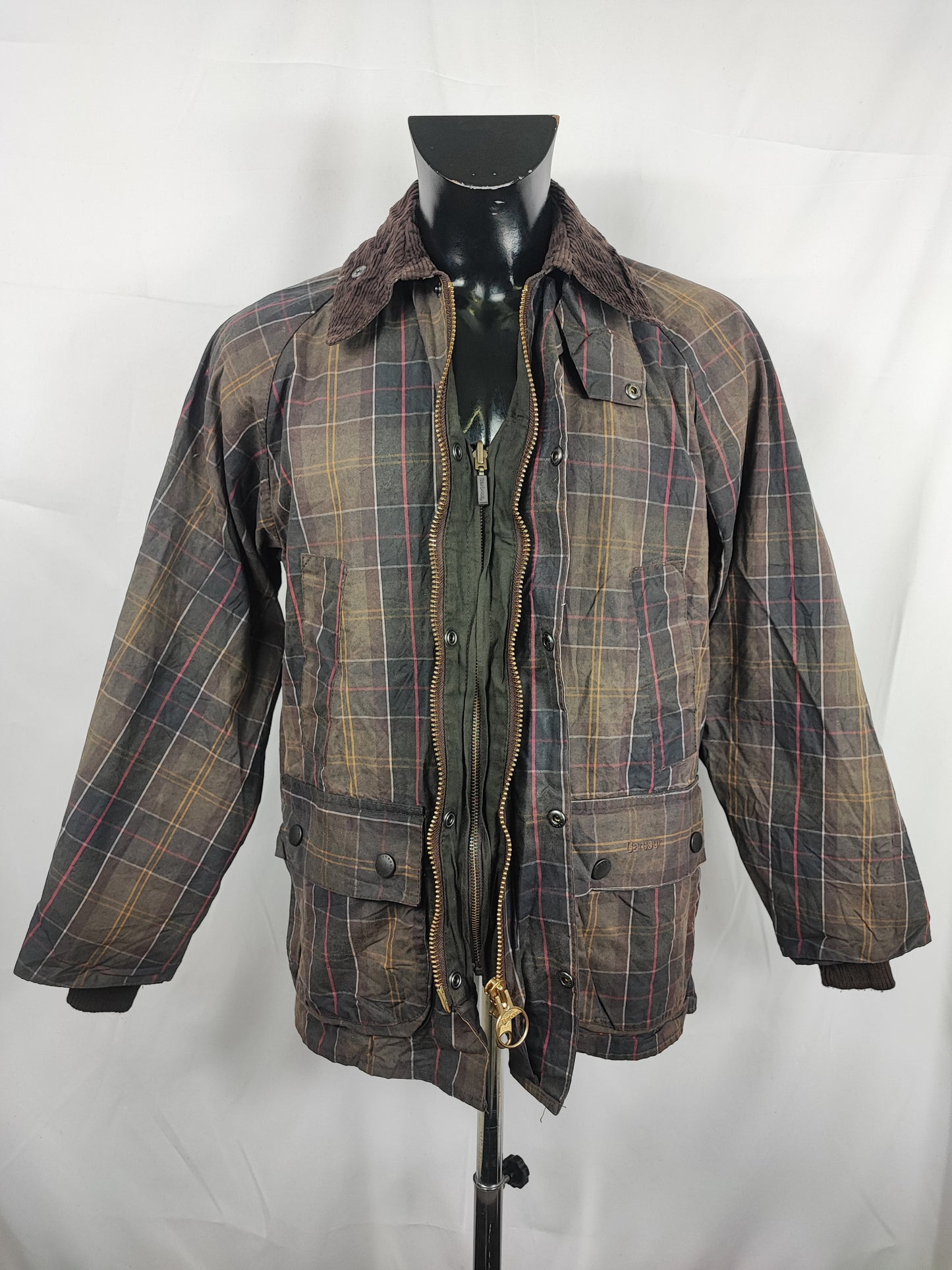 RARO Barbour Tartan Bedale C38/97 cm Man Wax Tartan Bedale Jacket Medium