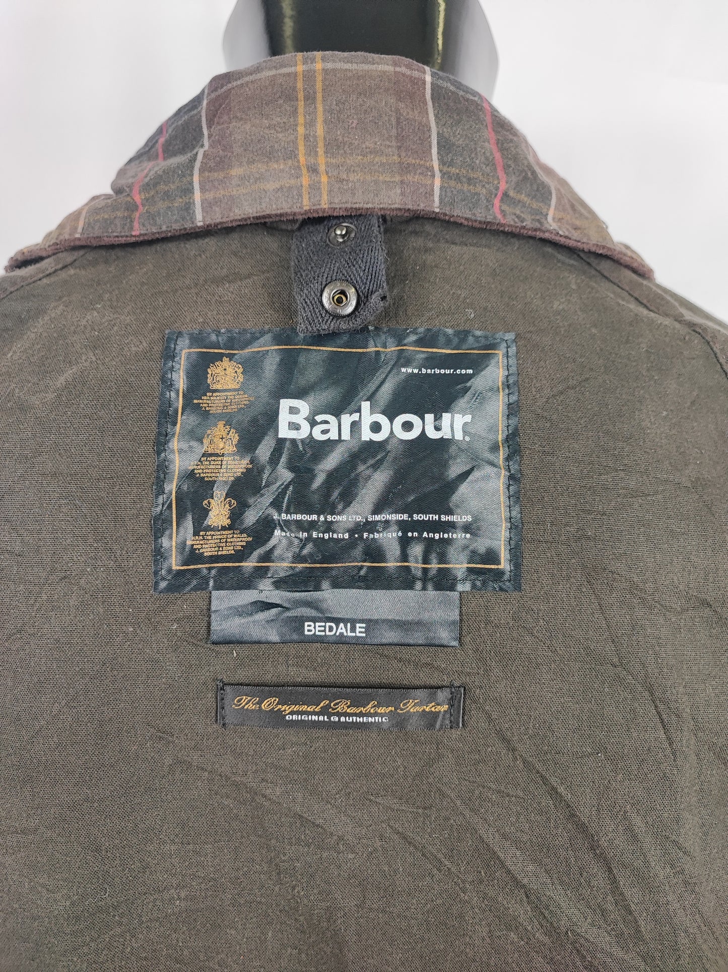 RARO Barbour Tartan Bedale C38/97 cm Man Wax Tartan Bedale Jacket Medium