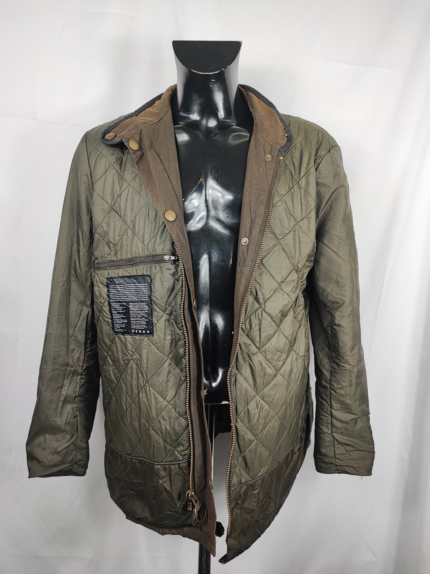 Giacca Barbour Verde oliva cerata Wax Retail Prestbury XL - Man Wax Olive jacket size XL