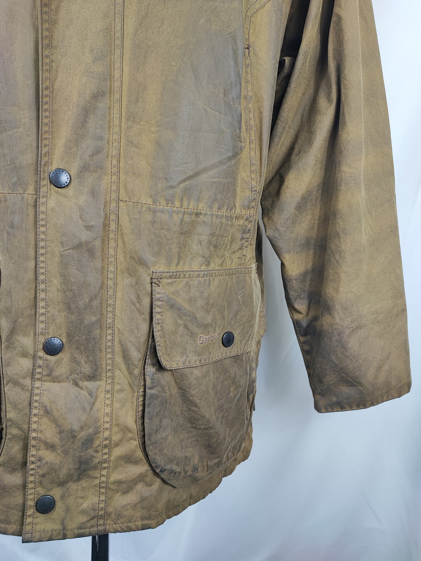 Barbour Giacca Uomo cerata verde Large Man Berwick Wax olive Jacket size L