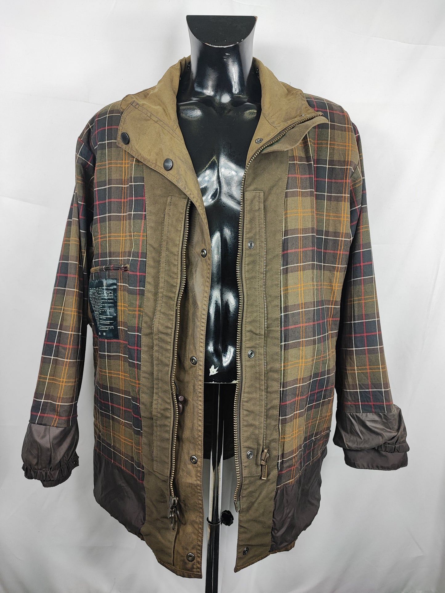 Barbour Giacca Uomo cerata verde Large Man Berwick Wax olive Jacket size L