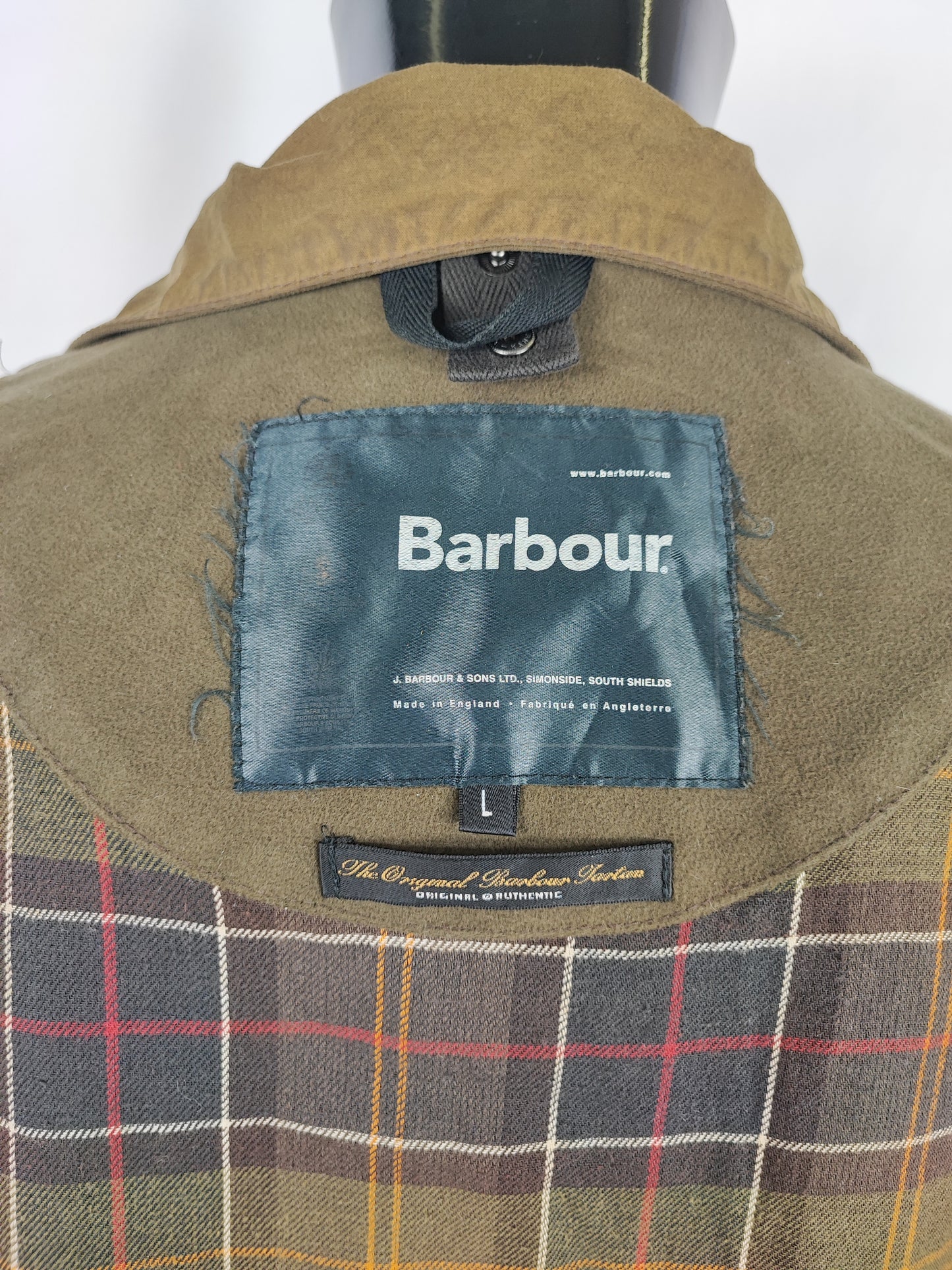 Barbour Giacca Uomo cerata verde Large Man Berwick Wax olive Jacket size L