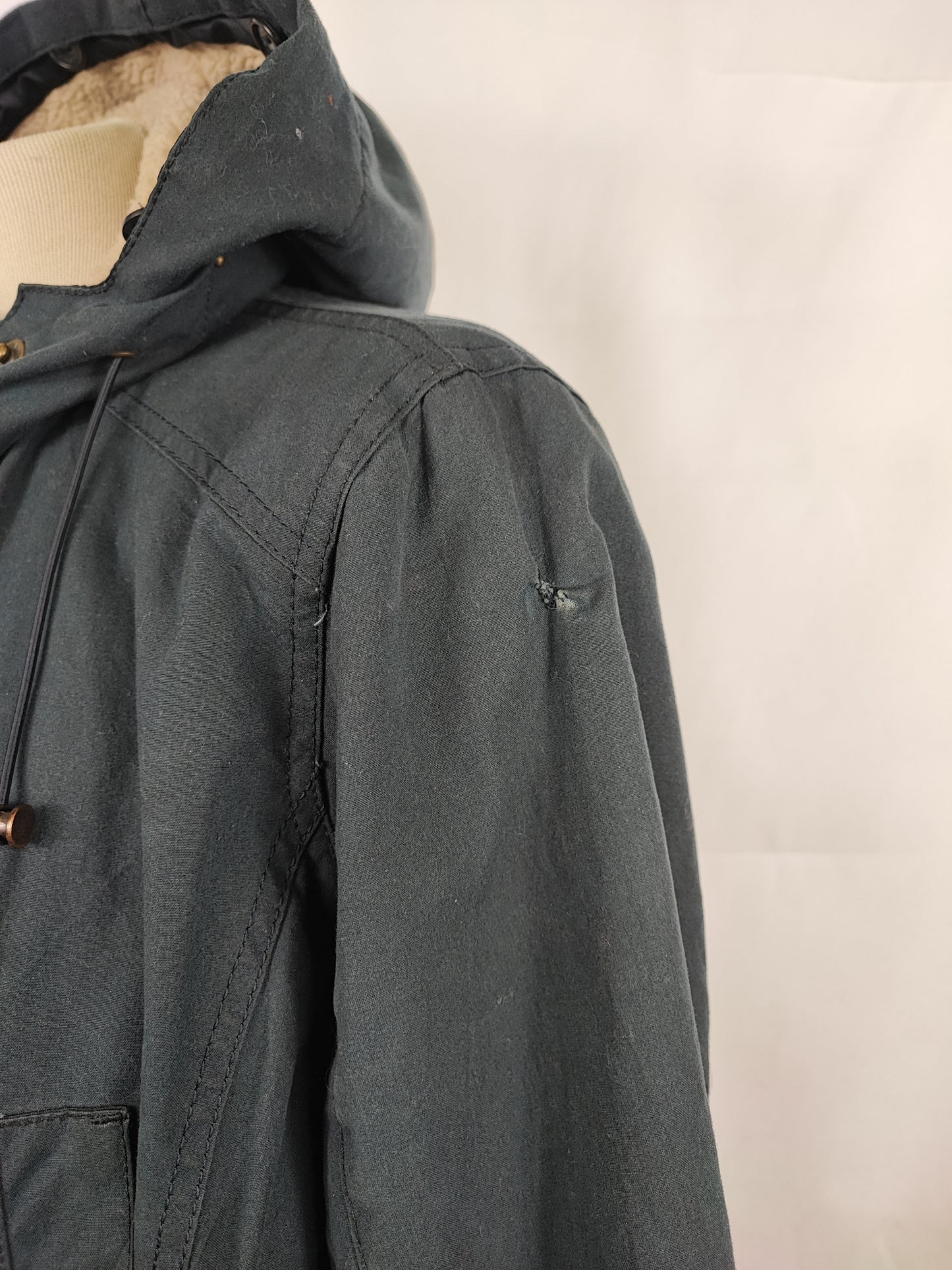 Giacca Barbour donna blu cerata e imbottita tg. 44 UK14 Medium Kelsall Navy Wax jacket