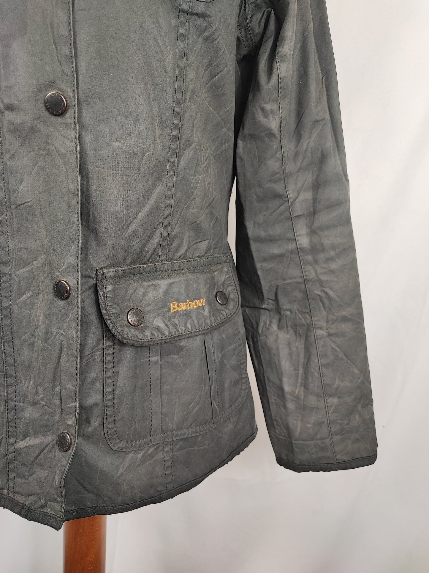 Giacca Barbour corta da donna nera Kate liberty jacket Tg.40 Small - Lady Black Wax liberty jacket size uk10
