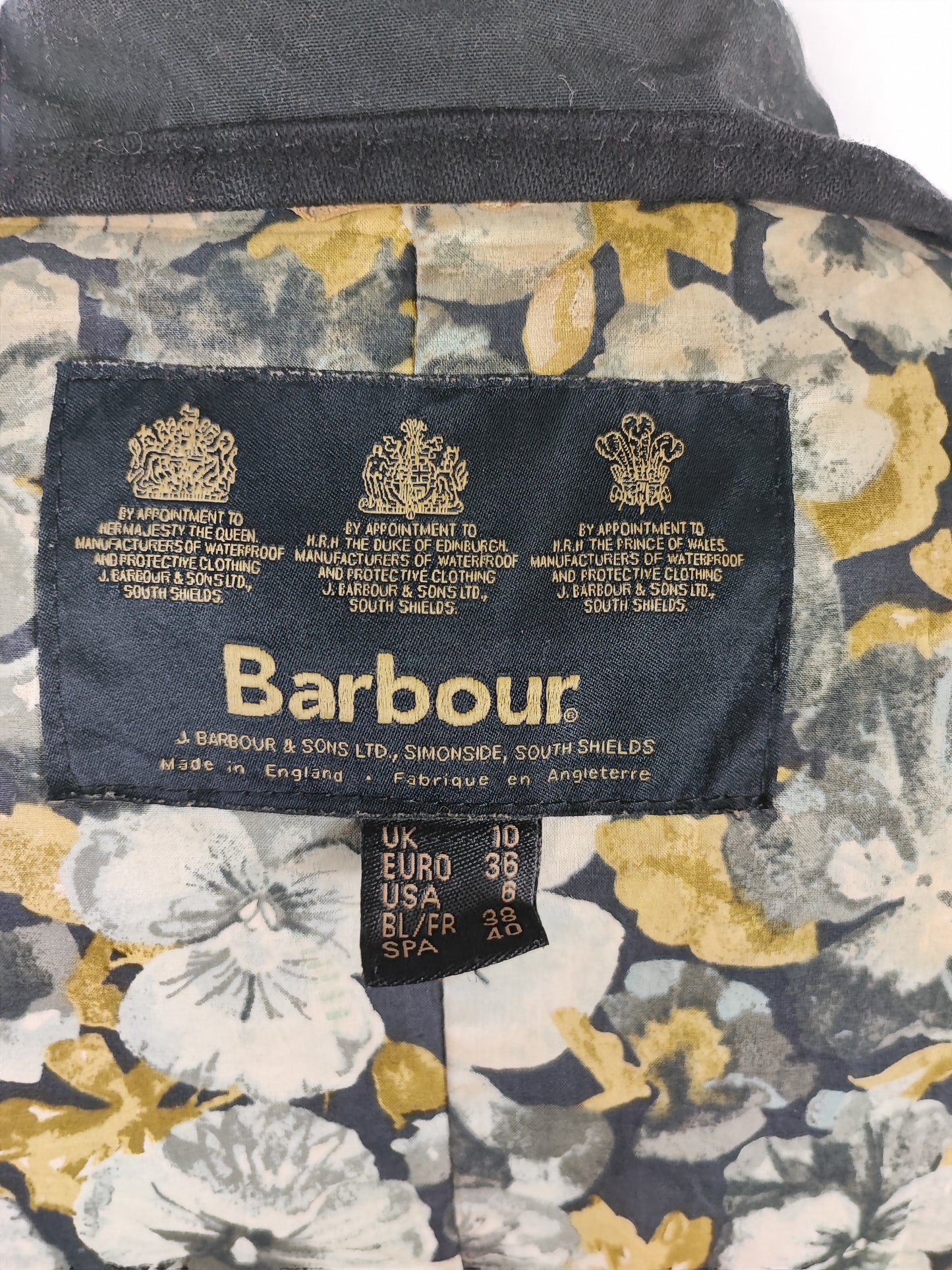 Giacca Barbour corta da donna nera Kate liberty jacket Tg.40 Small - Lady Black Wax liberty jacket size uk10