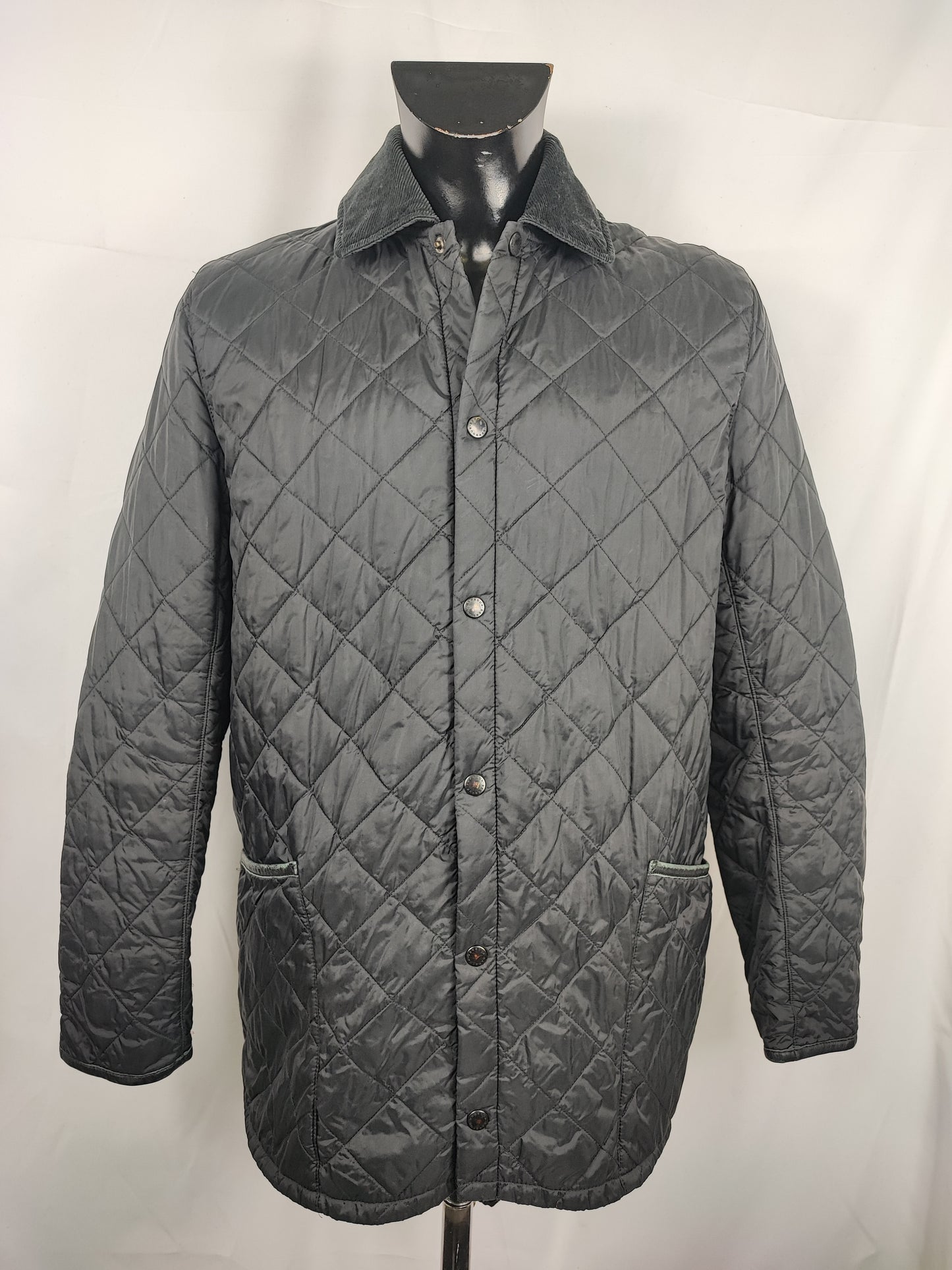 Giacca a vento Barbour trapuntata nera Large - Man quilted Liverpool Jacket size L
