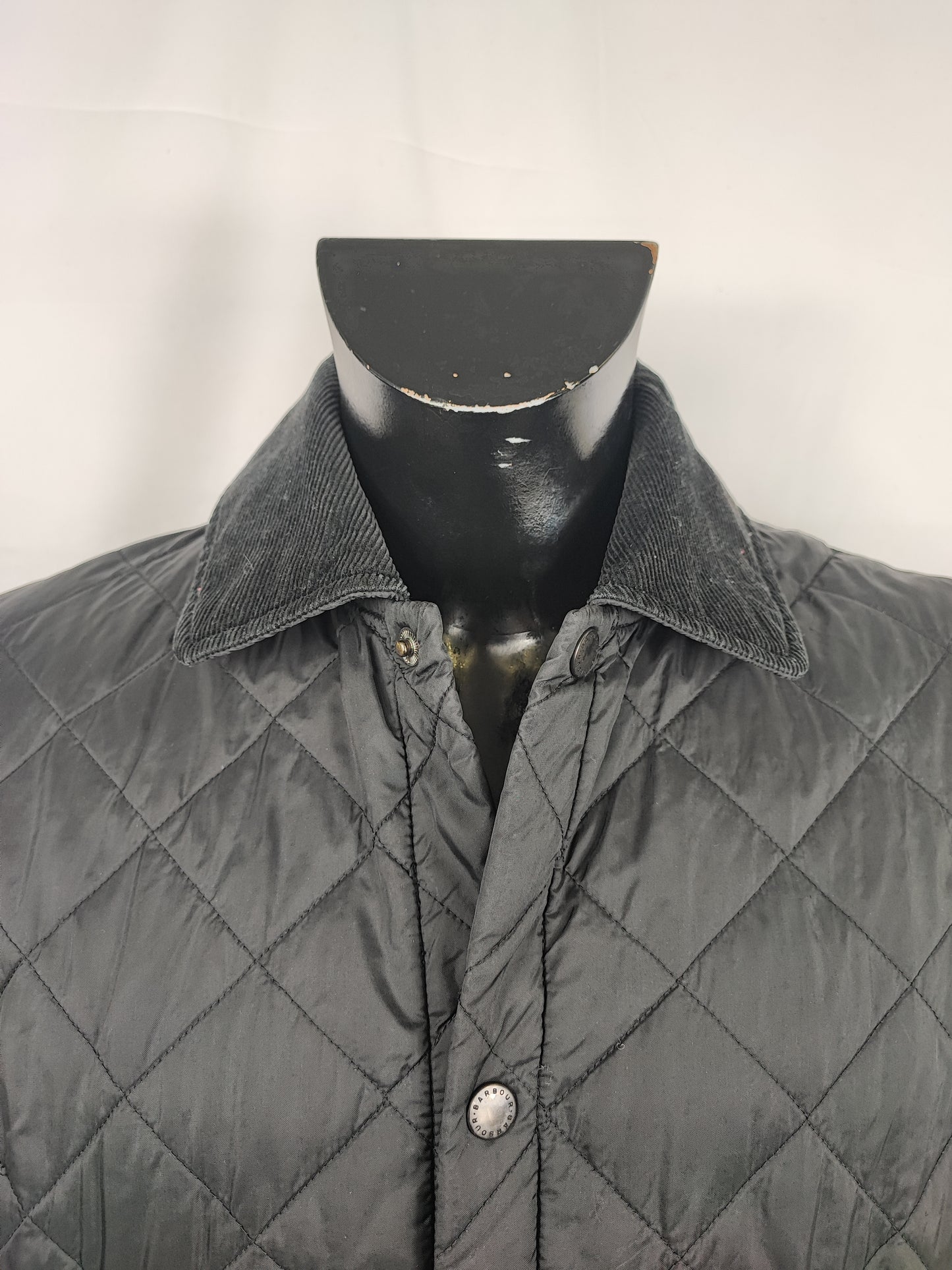 Giacca a vento Barbour trapuntata nera Large - Man quilted Liverpool Jacket size L