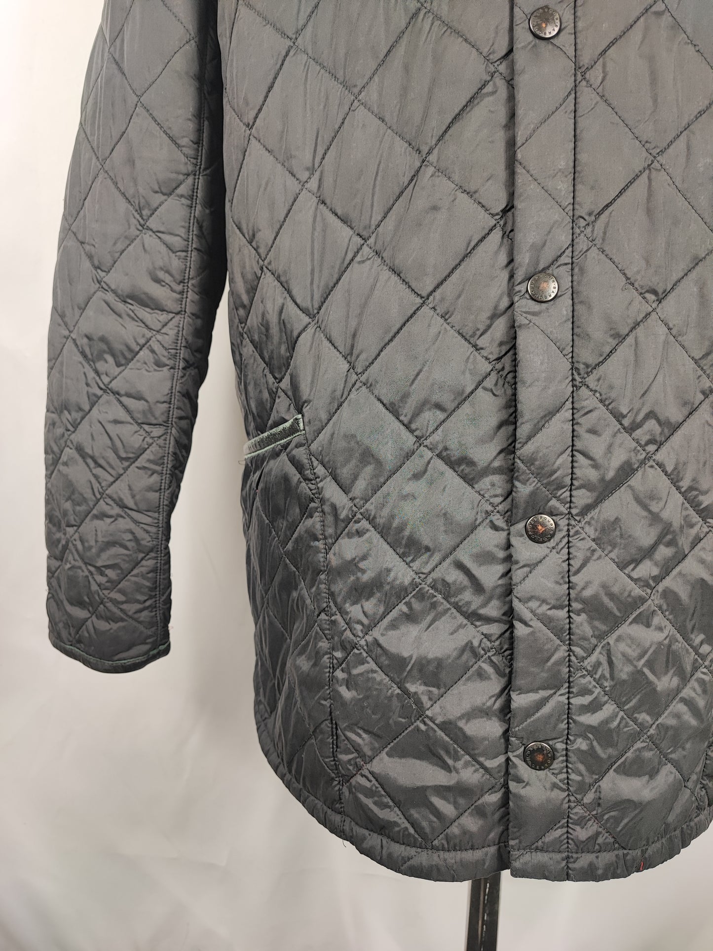Giacca a vento Barbour trapuntata nera Large - Man quilted Liverpool Jacket size L